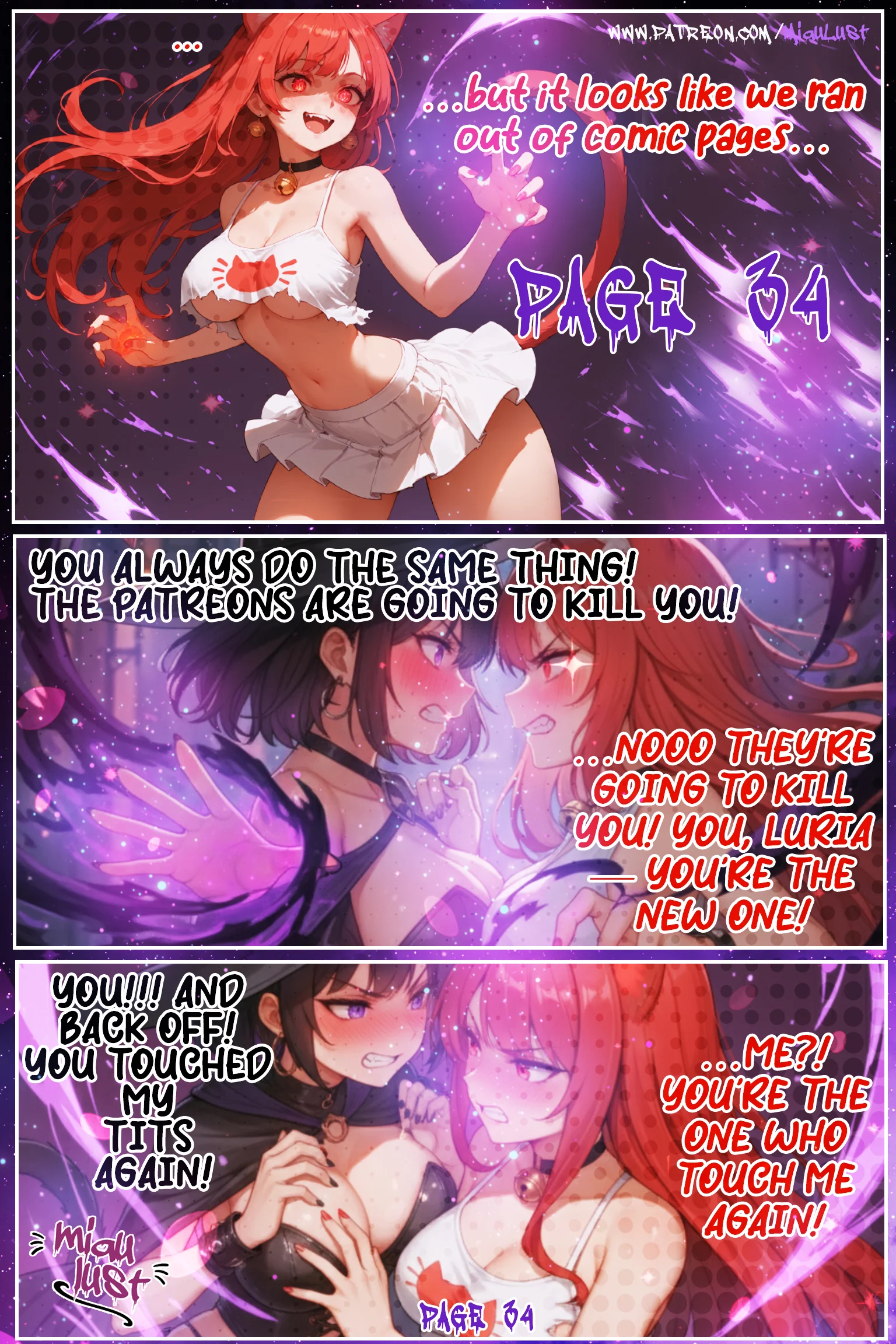 Miau original comic by Miaulust — Cat – Napped 2, page 37
