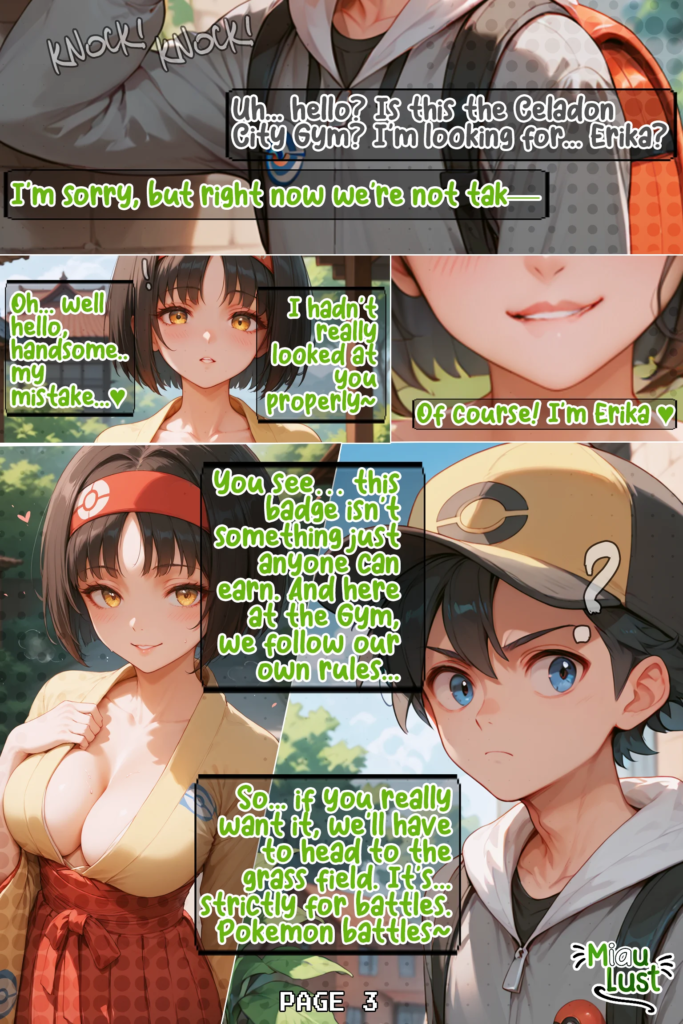 Erika Pokemon parody comic by Miaulust — Leaf Me Breathless, page 4