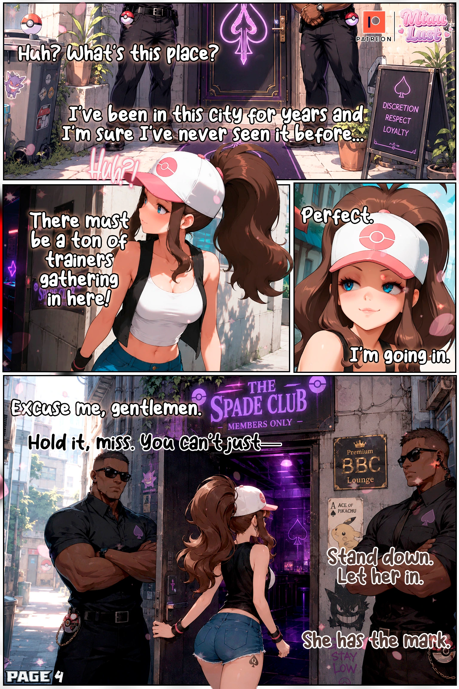 Queen Of Spades – Hilda Pokemon parody comic by Miaulust — Queen Of Spades – Hilda, page 7