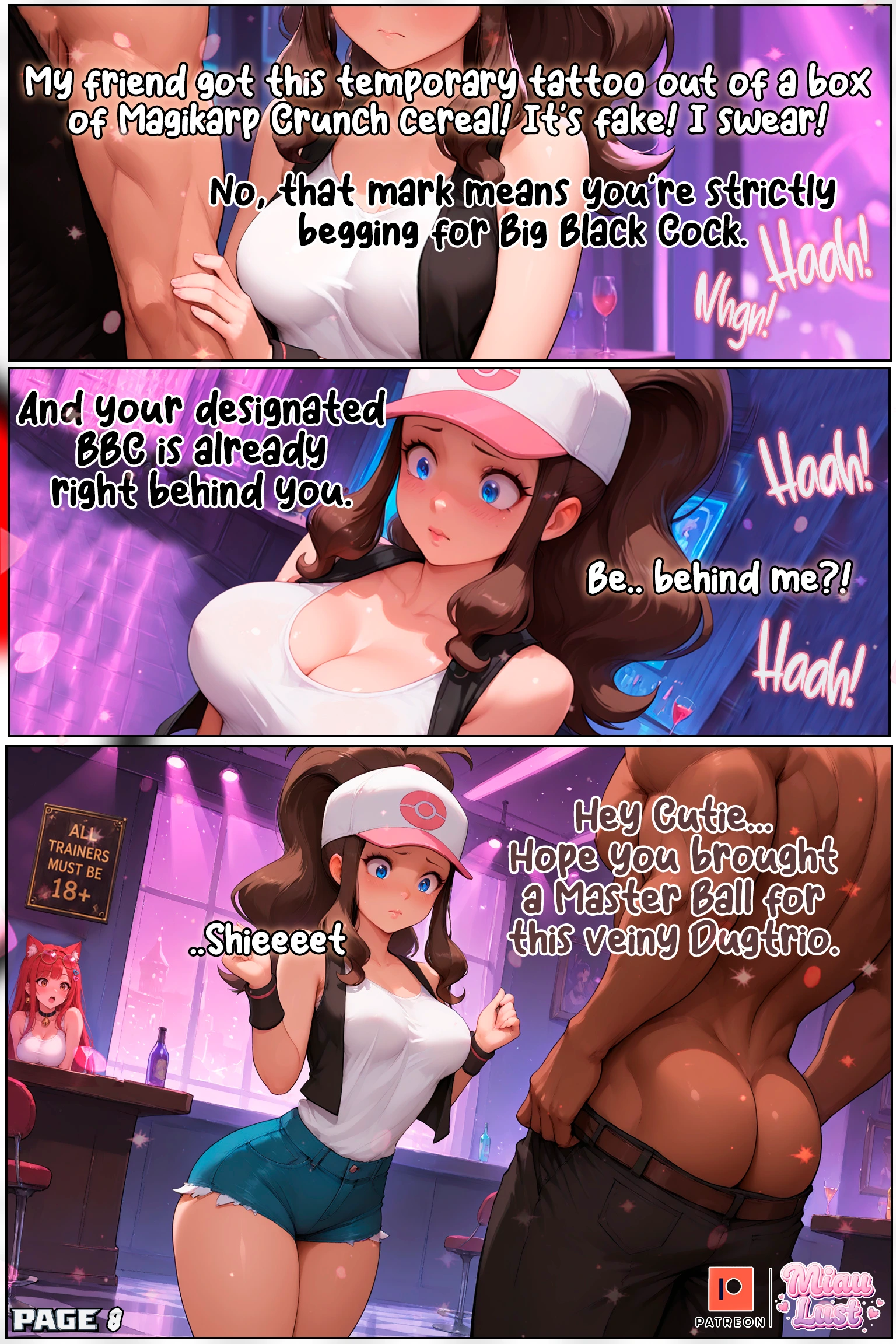 Queen Of Spades – Hilda Pokemon parody comic by Miaulust — Queen Of Spades – Hilda, page 12