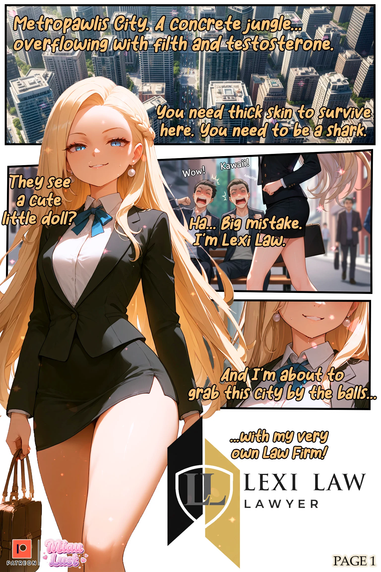 Power and Lexi original comic by Miaulust — Lexi Law, page 3