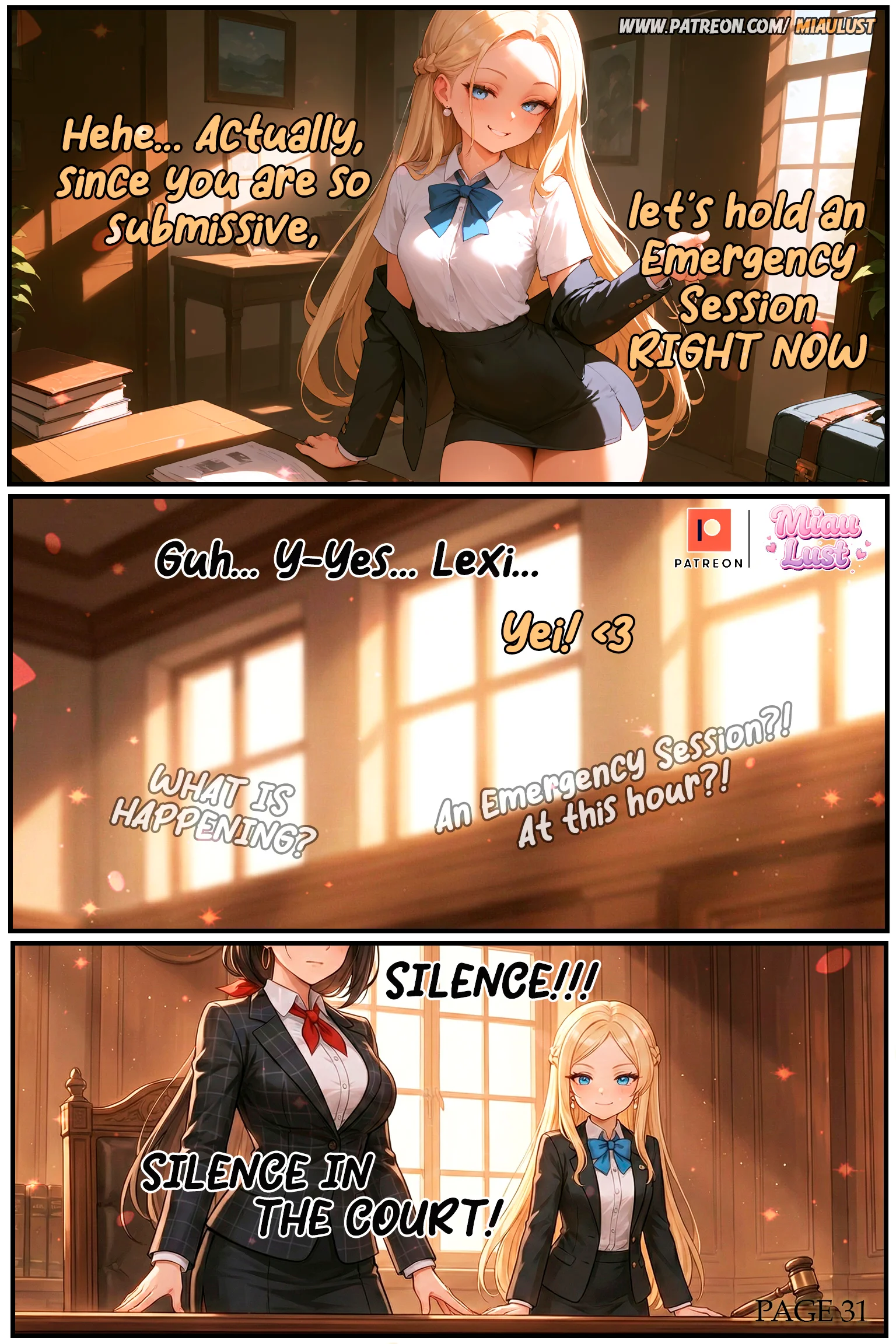 Power and Lexi original comic by Miaulust — Lexi Law, page 36