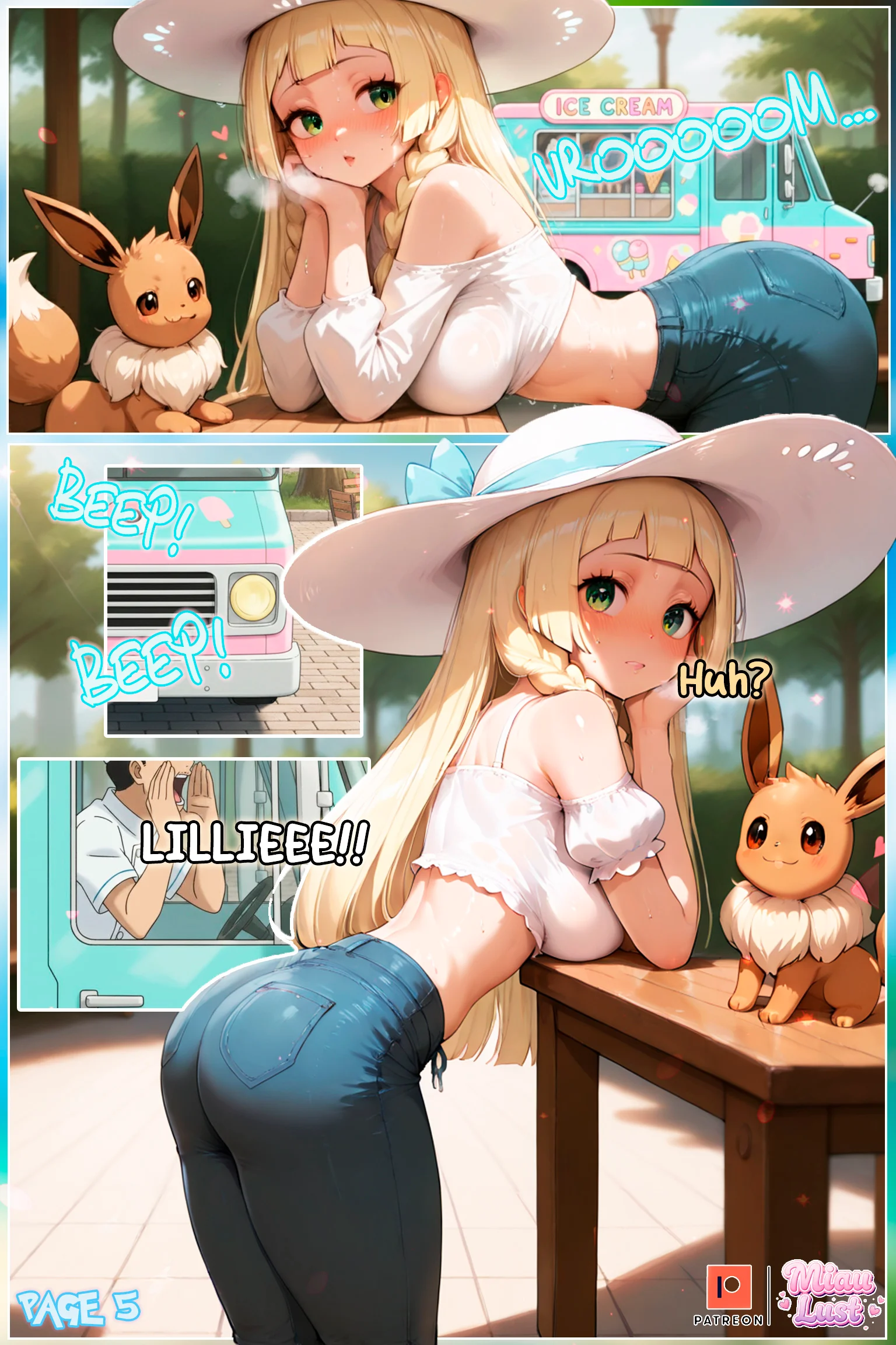 Lillie’s Scoop Pokemon parody comic by Miaulust — Lillie’s Scoop, page 7
