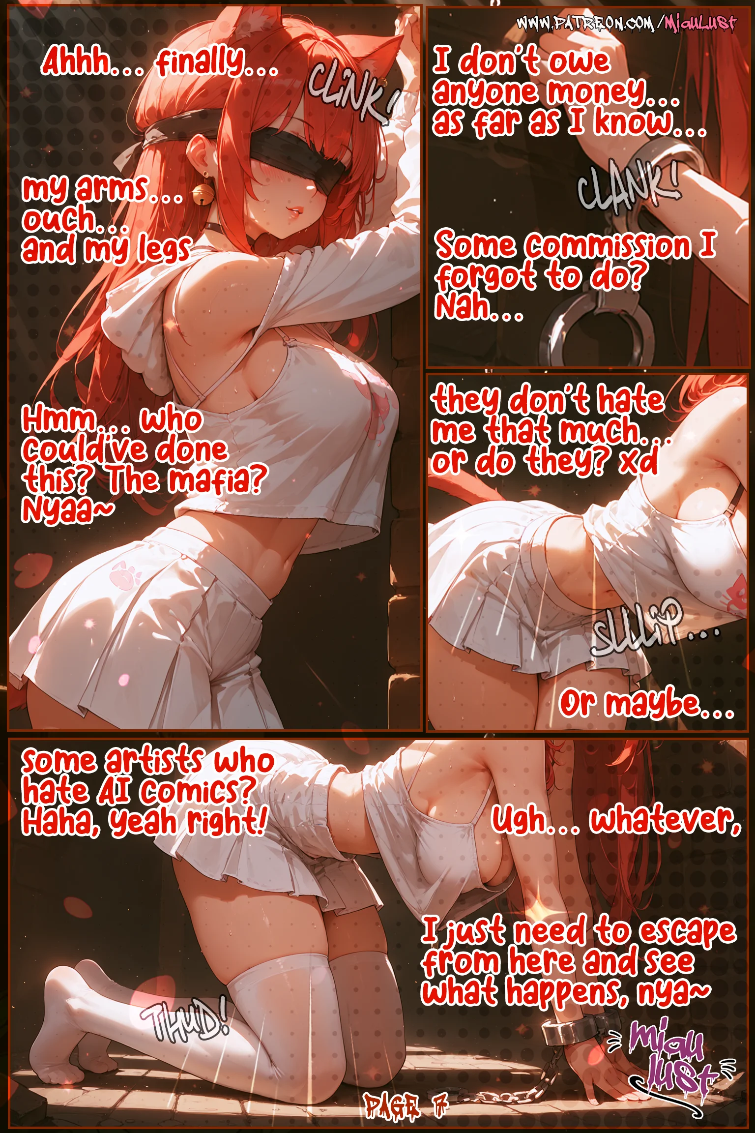 Miau original comic by Miaulust — Cat – Napped, page 9