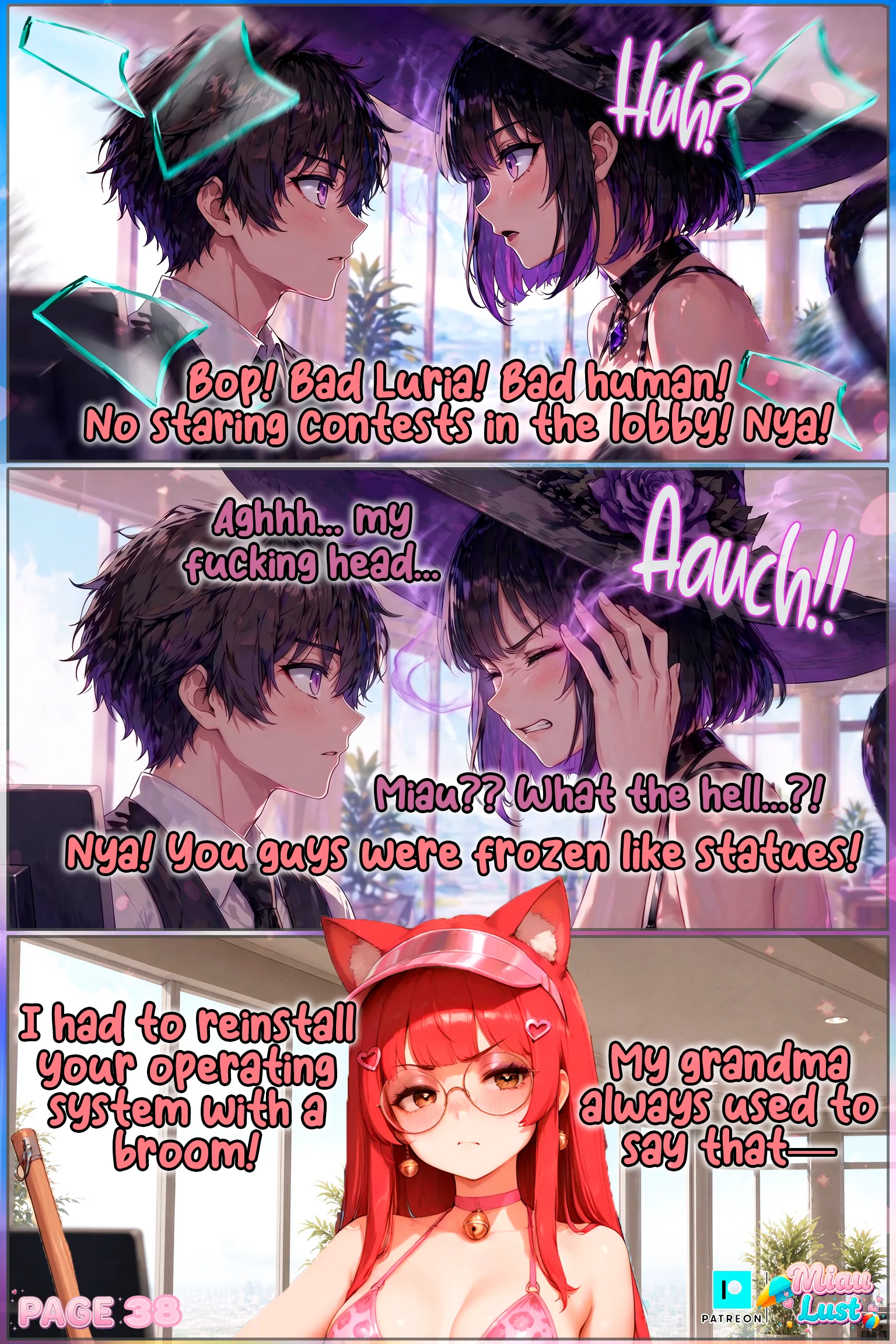 Miau and Luria original comic by Miaulust — Beach Resort, page 43