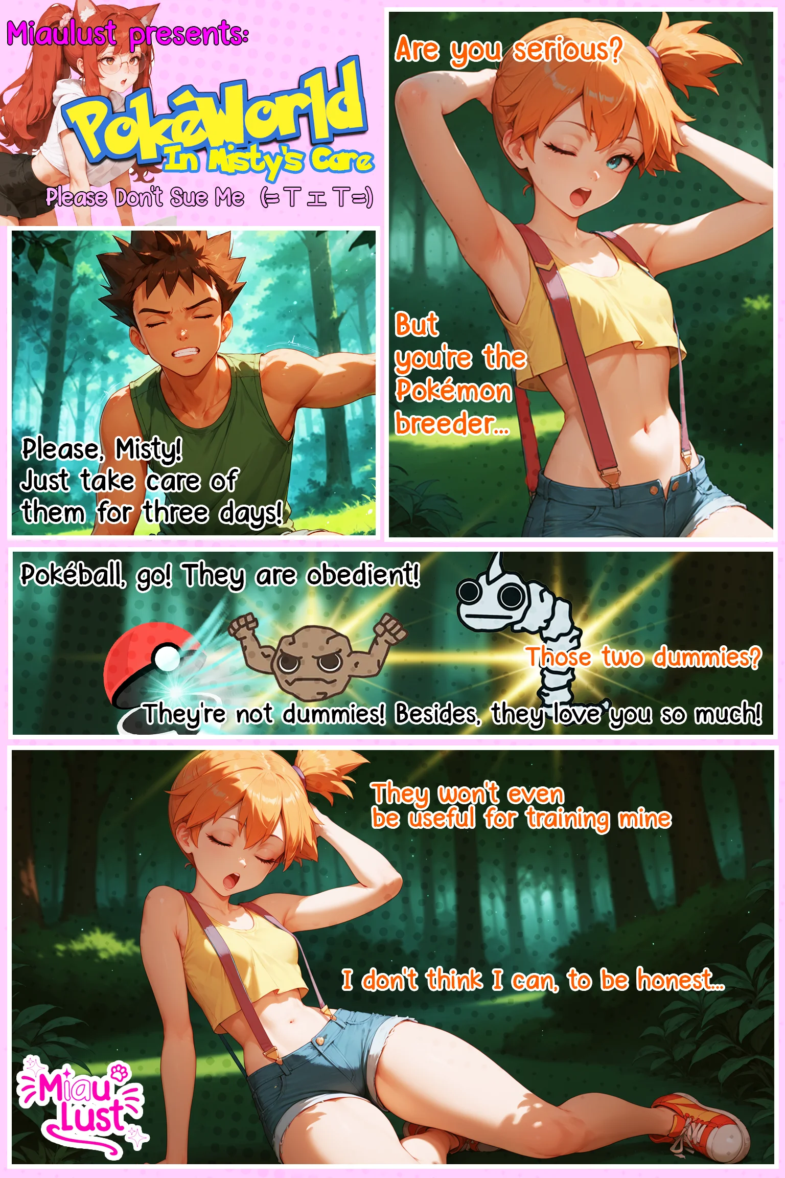 Misty Pokemon parody comic by Miaulust — In Misty’s Care, page 2