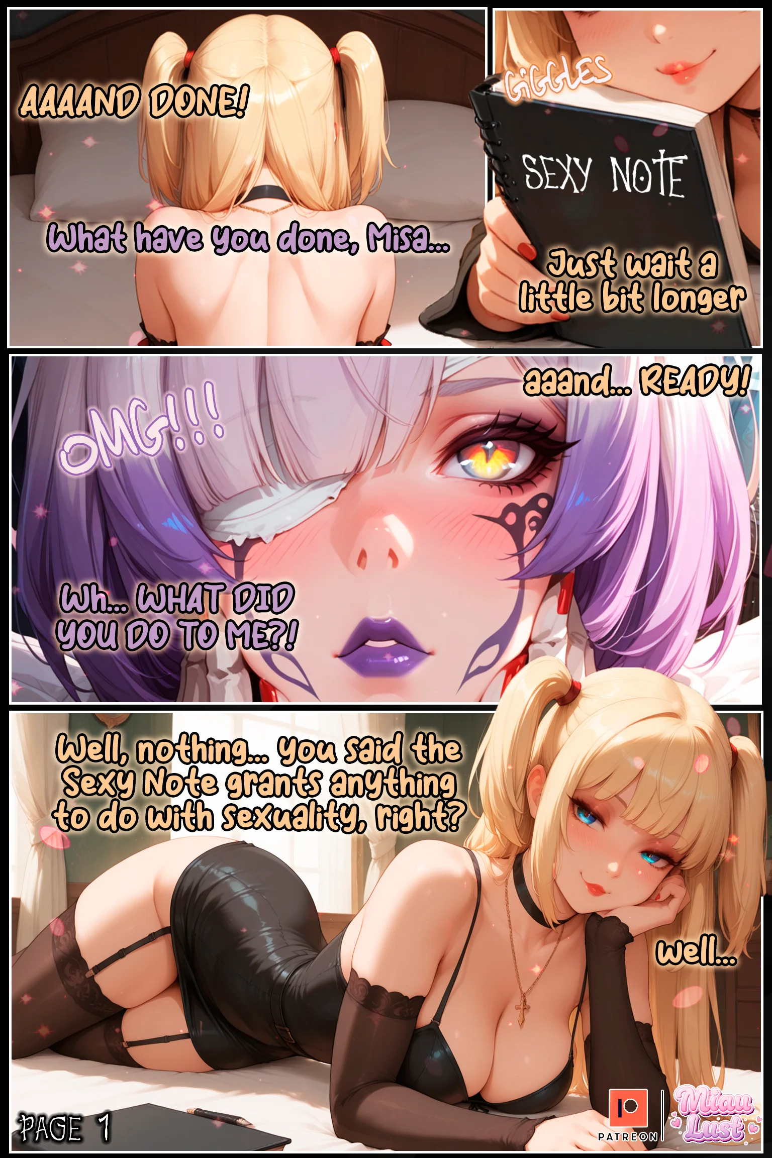 Sexy Note original comic by Miaulust — Sexy Note, page 4