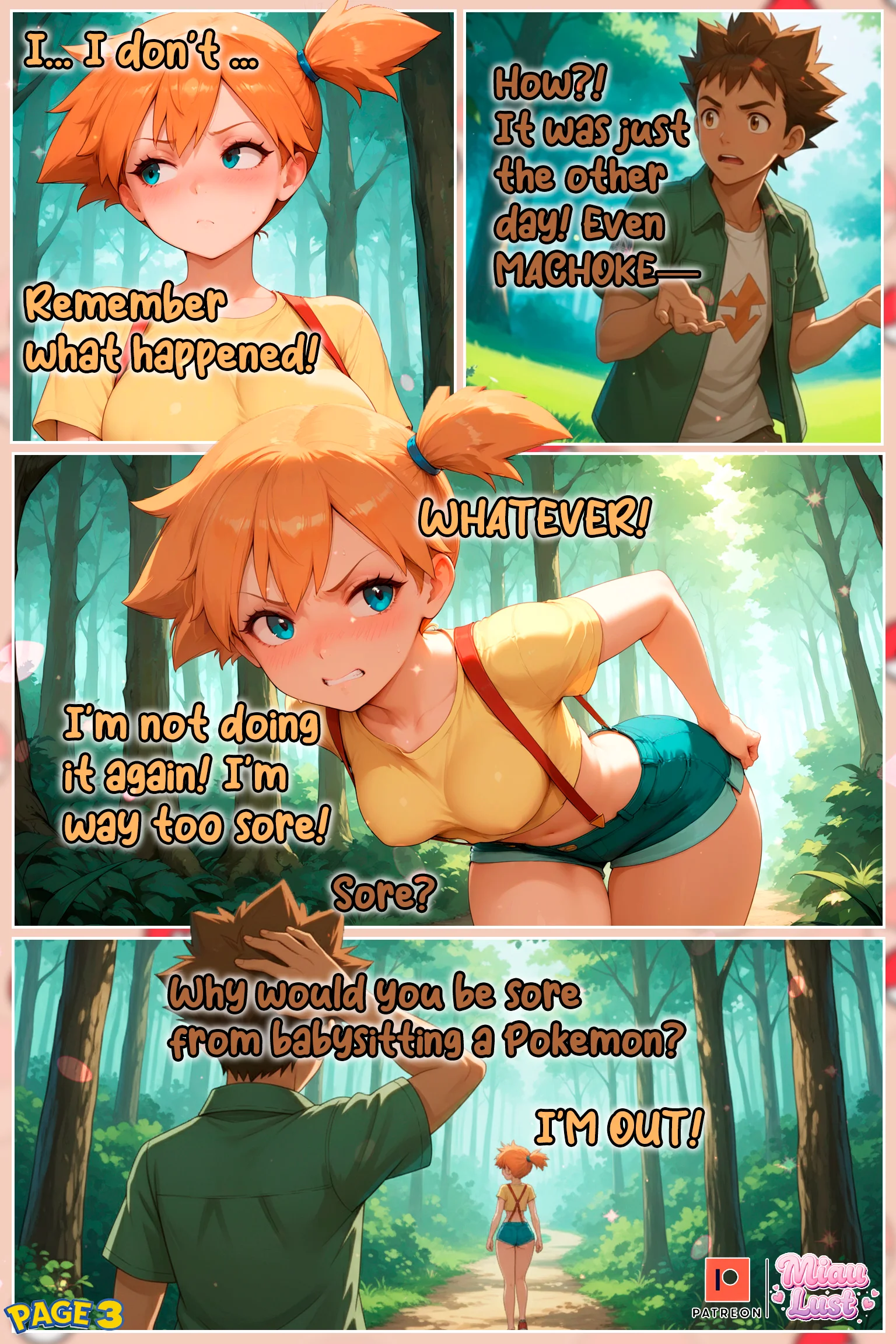 Misty Pokemon parody comic by Miaulust — In misty’s Care 2, page 5