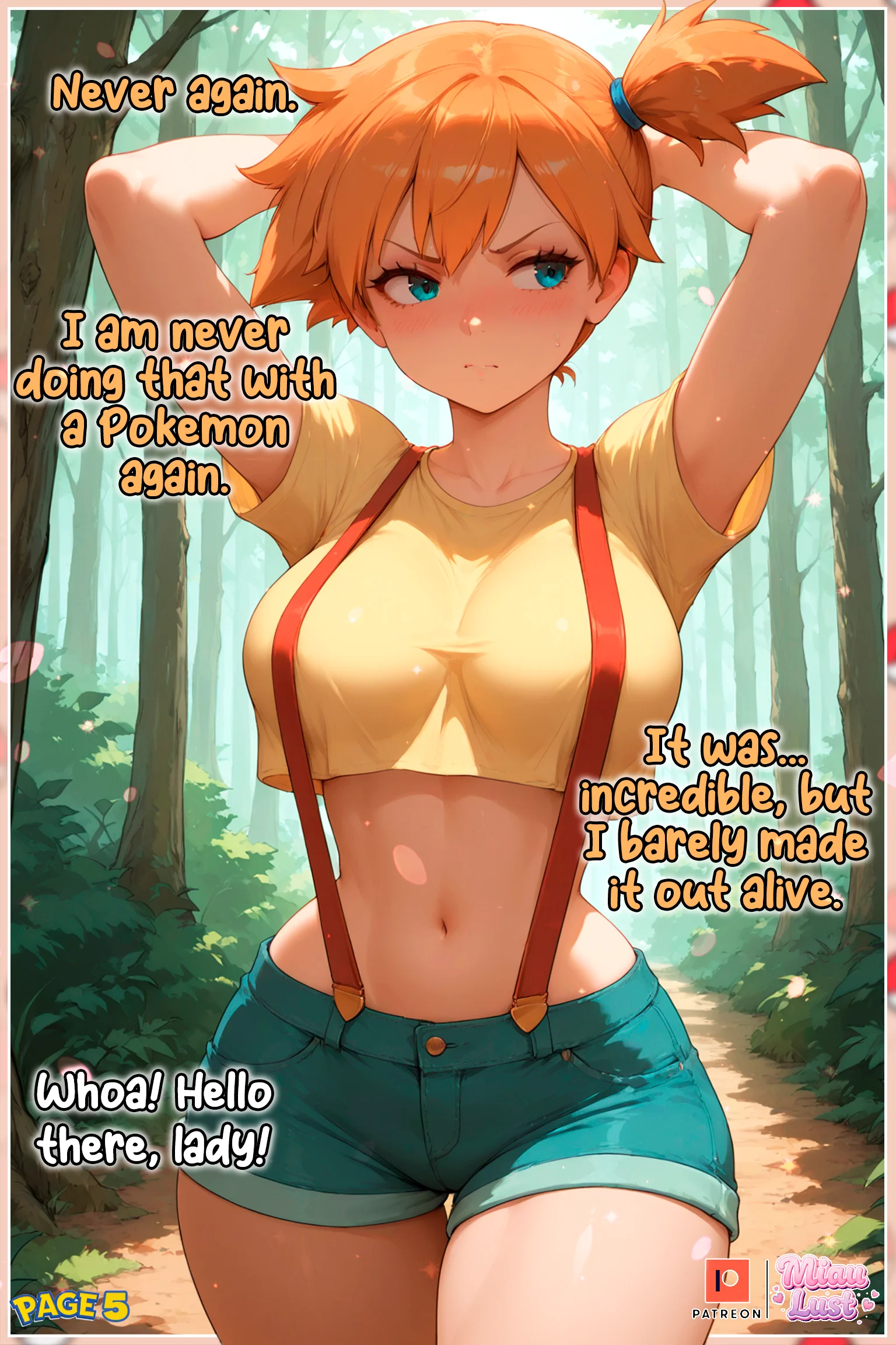 Misty Pokemon parody comic by Miaulust — In misty’s Care 2, page 7