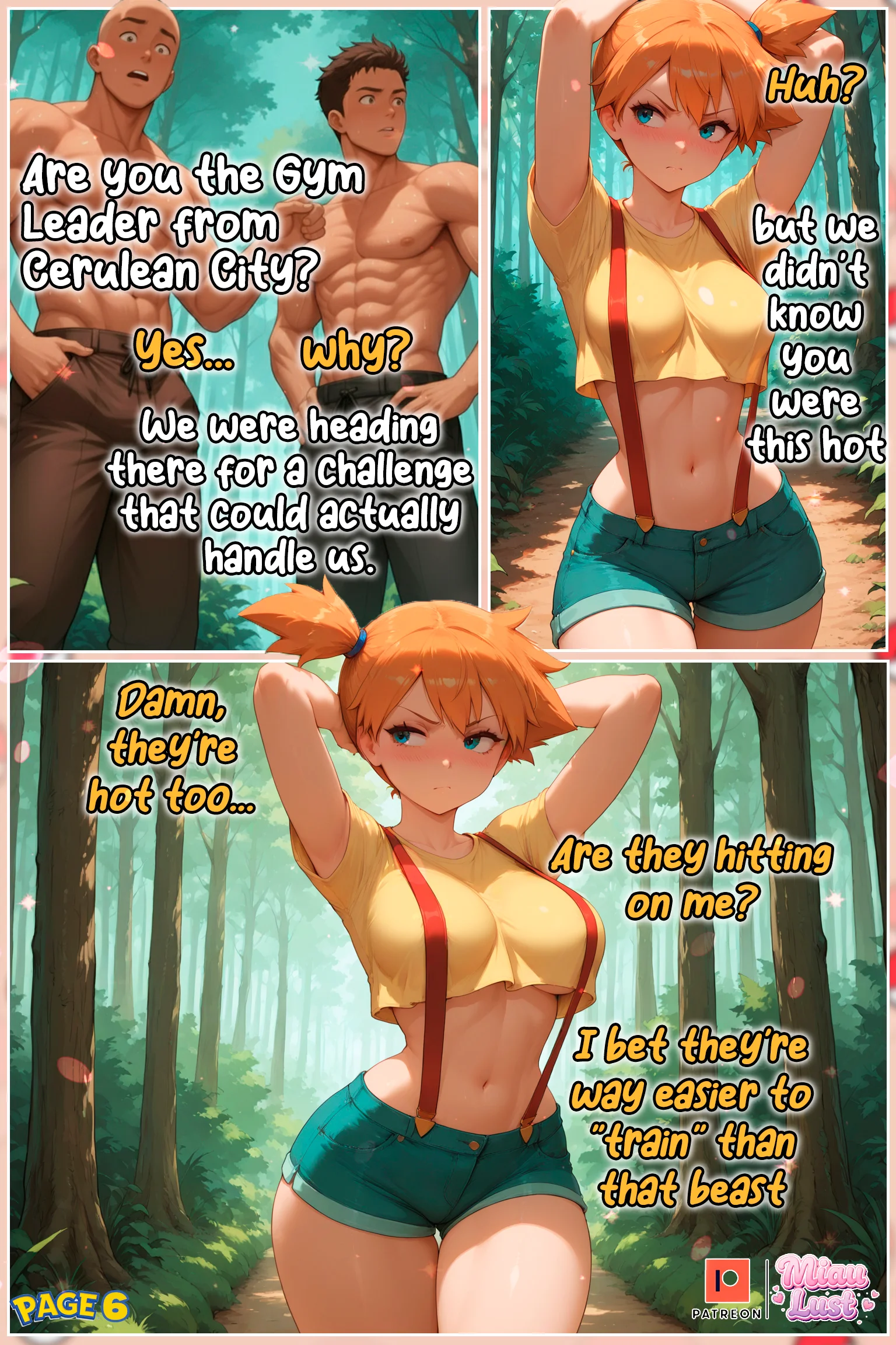 Misty Pokemon parody comic by Miaulust — In misty’s Care 2, page 8