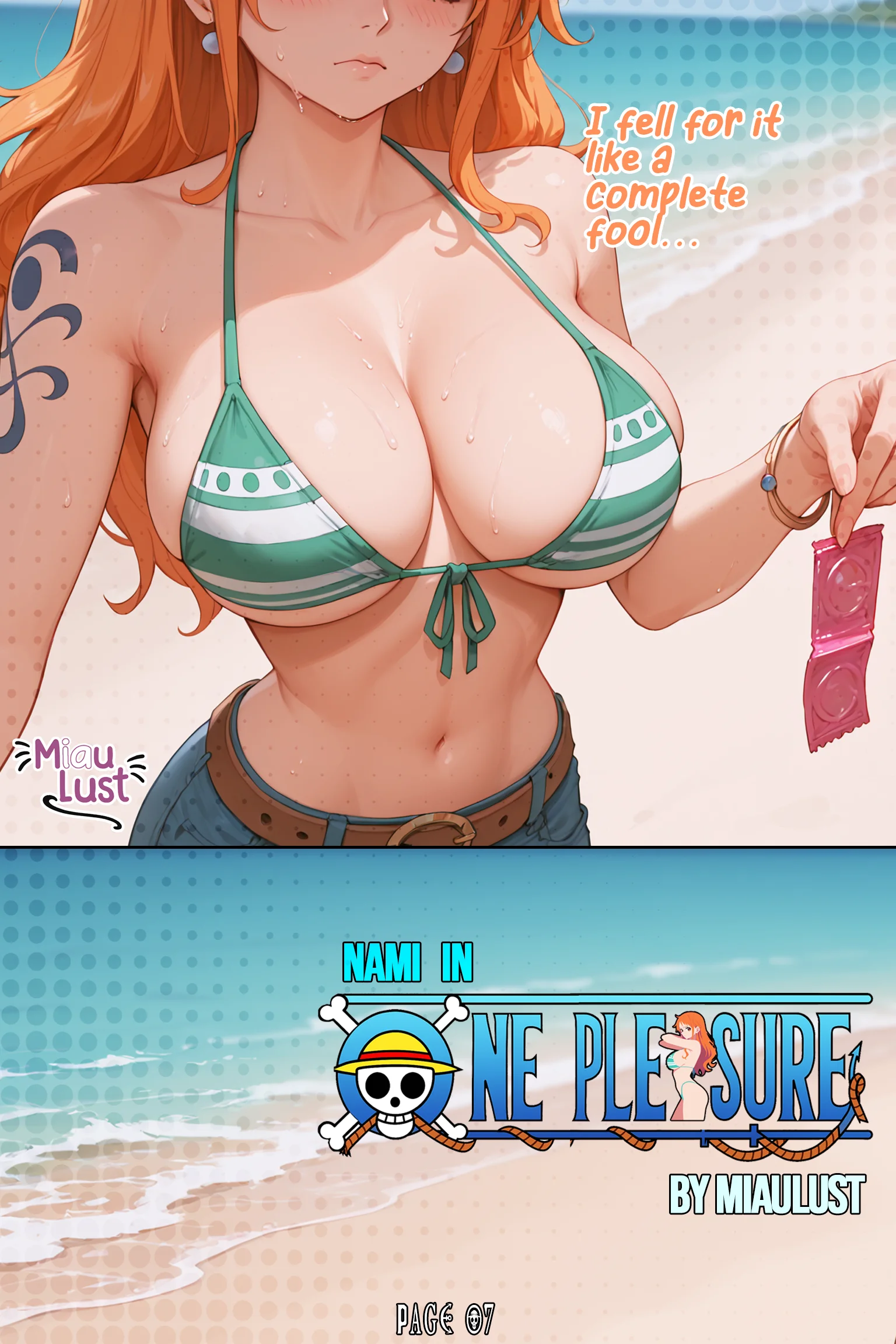 Nami One Piece parody comic by Miaulust — One Pleasure – Nami, page 9