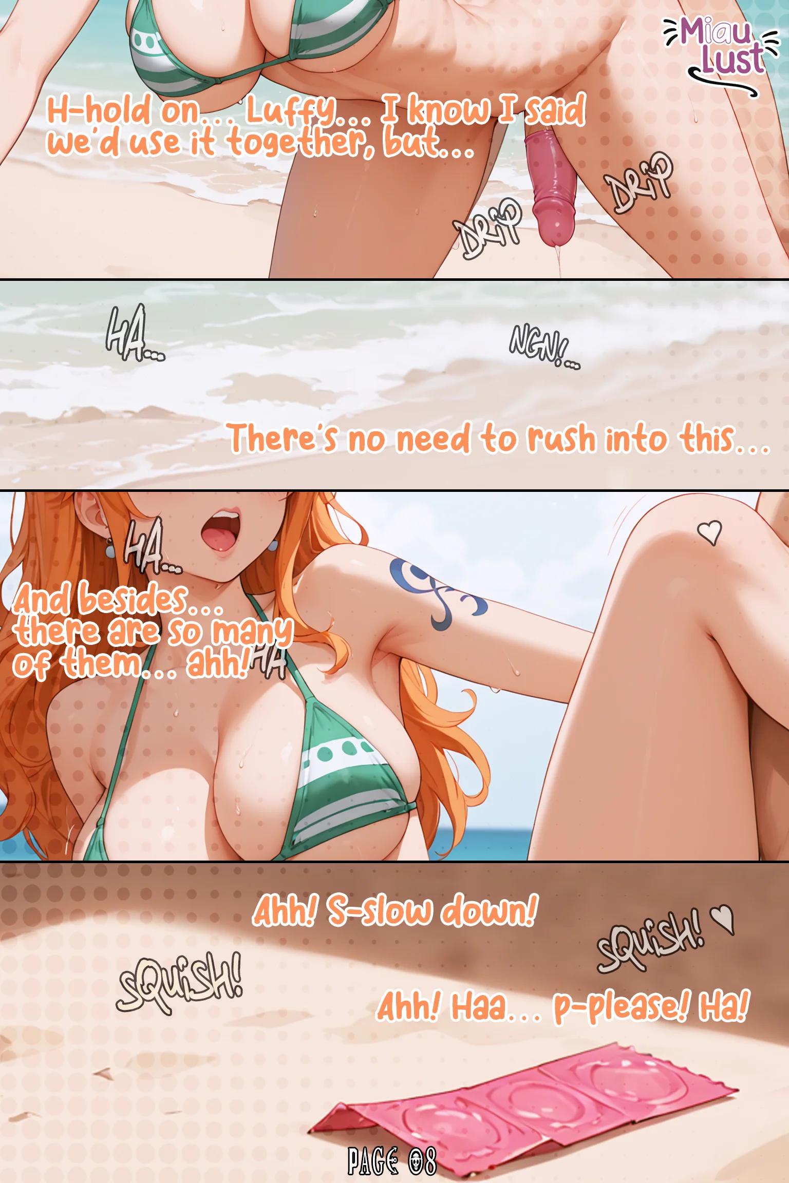 Nami One Piece parody comic by Miaulust — One Pleasure – Nami, page 11