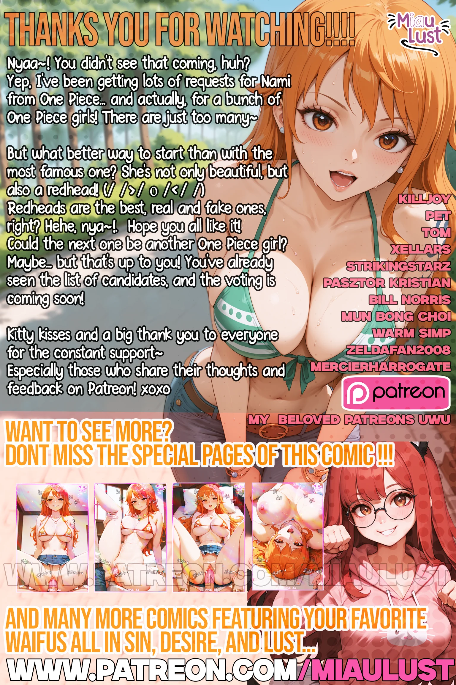 Nami One Piece parody comic by Miaulust — One Pleasure – Nami, page 24