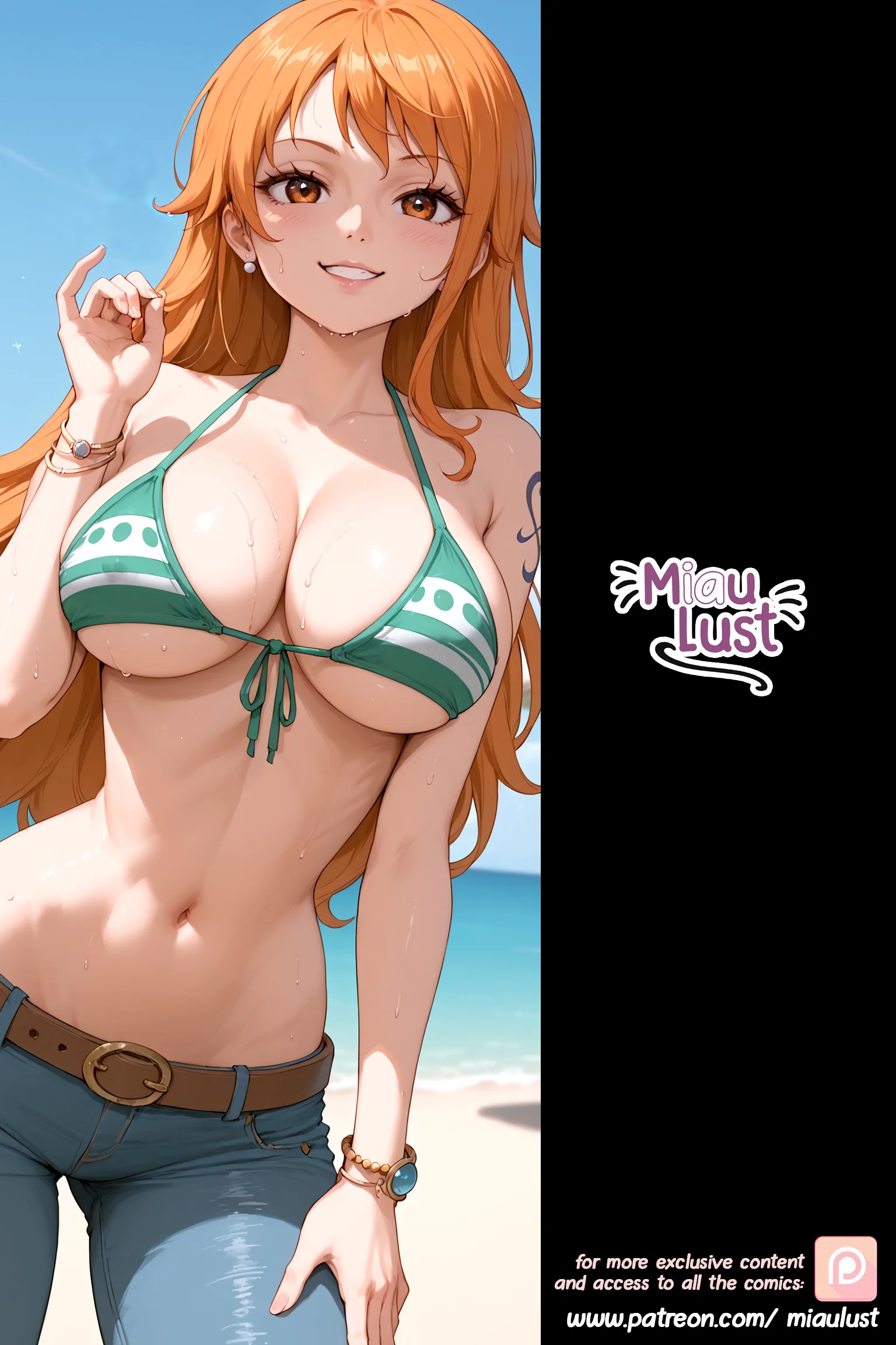 Nami One Piece parody comic by Miaulust — One Pleasure – Nami, page 10