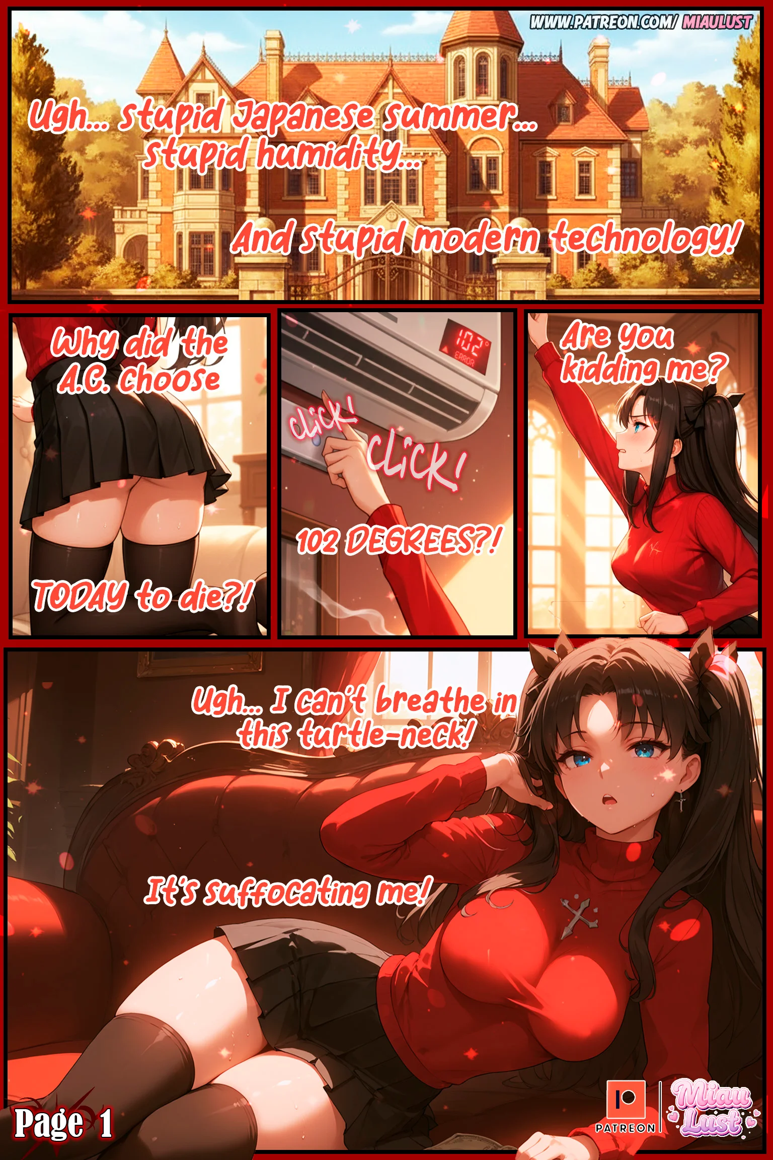 Cool Me Down! FATE original comic by Miaulust — Cool Me Down! FATE, page 2