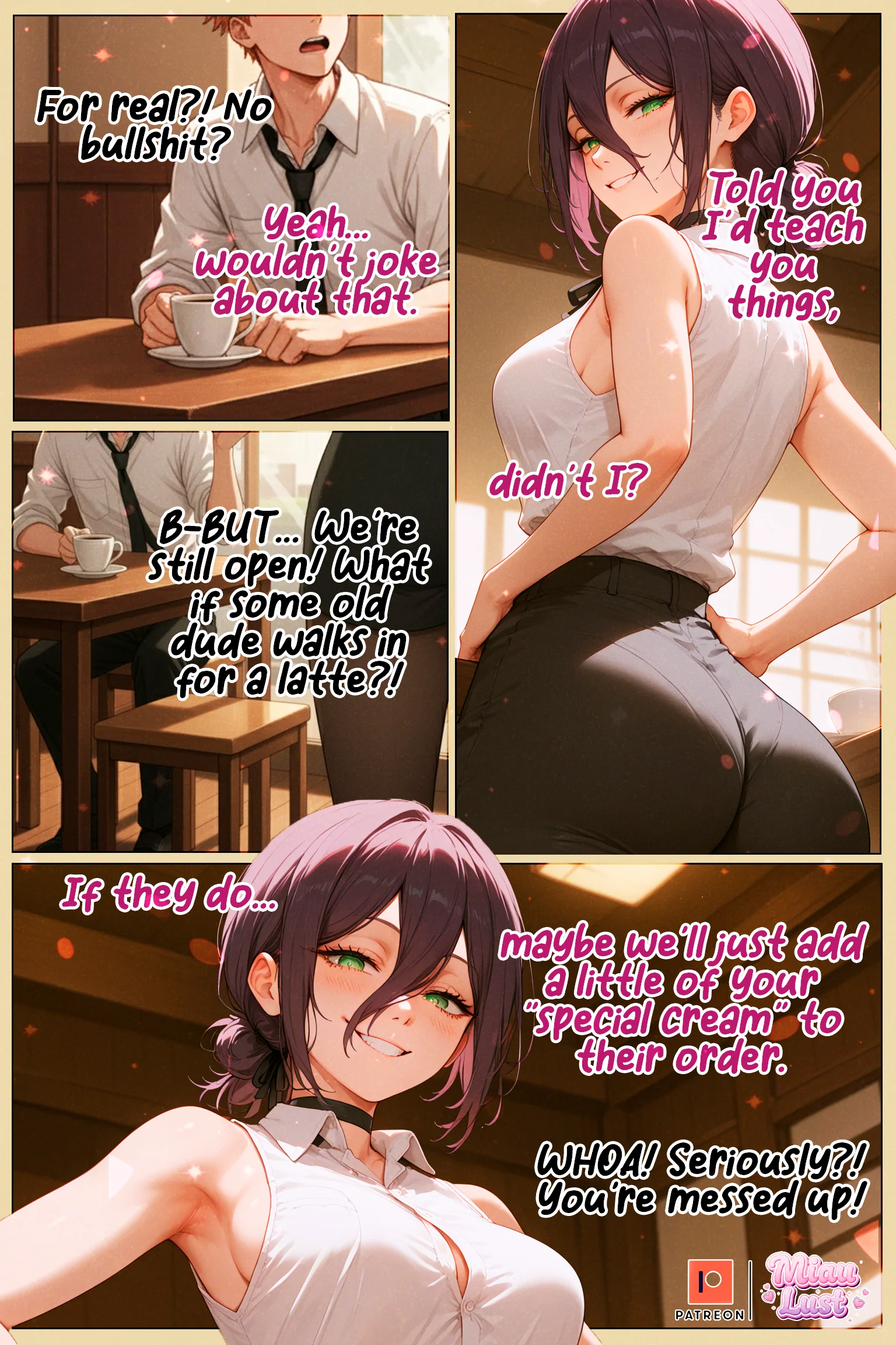 The Reze XXX Arc Chainsaw Man parody comic by Miaulust — The Reze XXX Arc, page 2