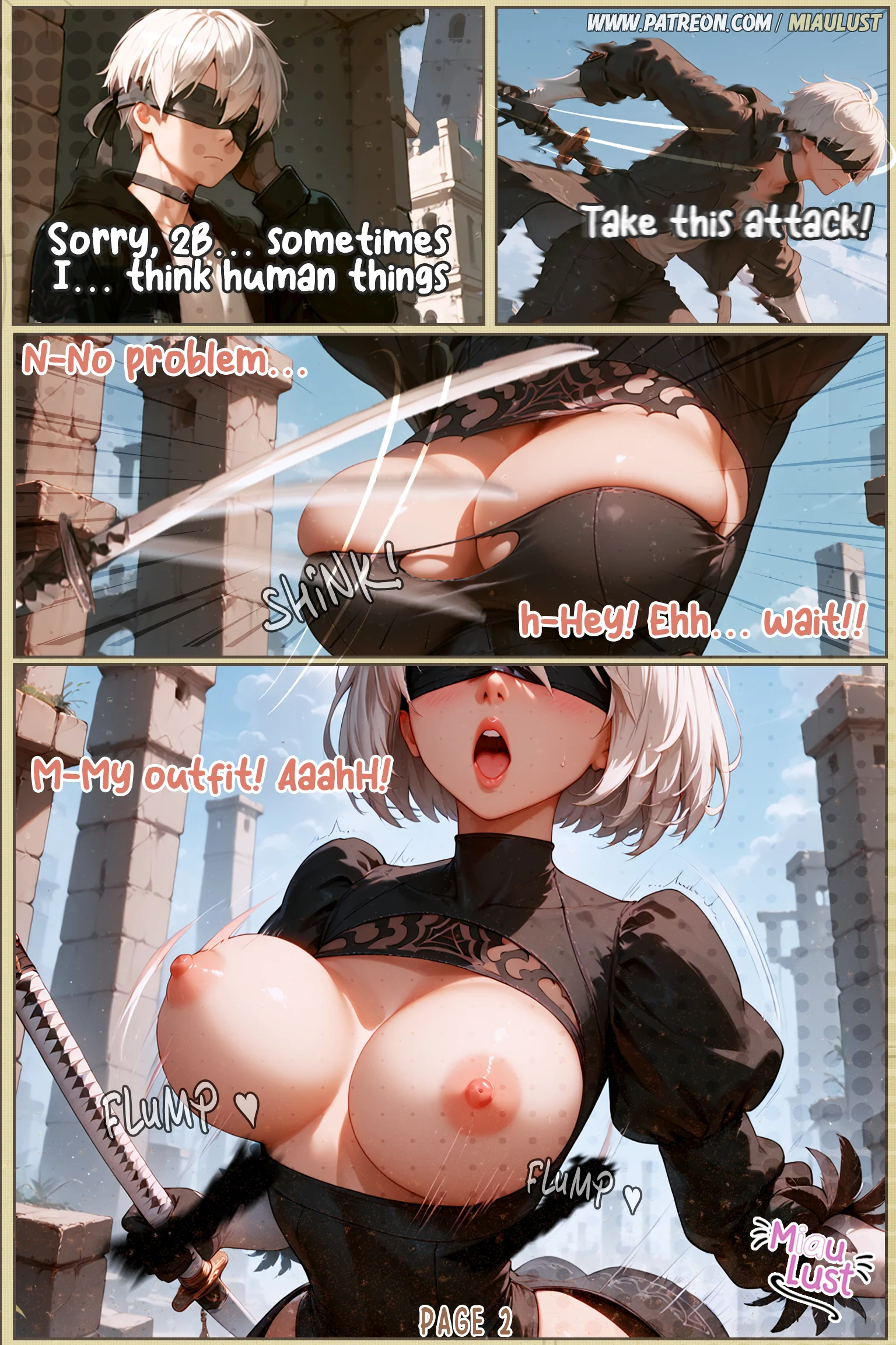 Nier: Sexmata original comic by Miaulust — Nier: Sexmata, page 4