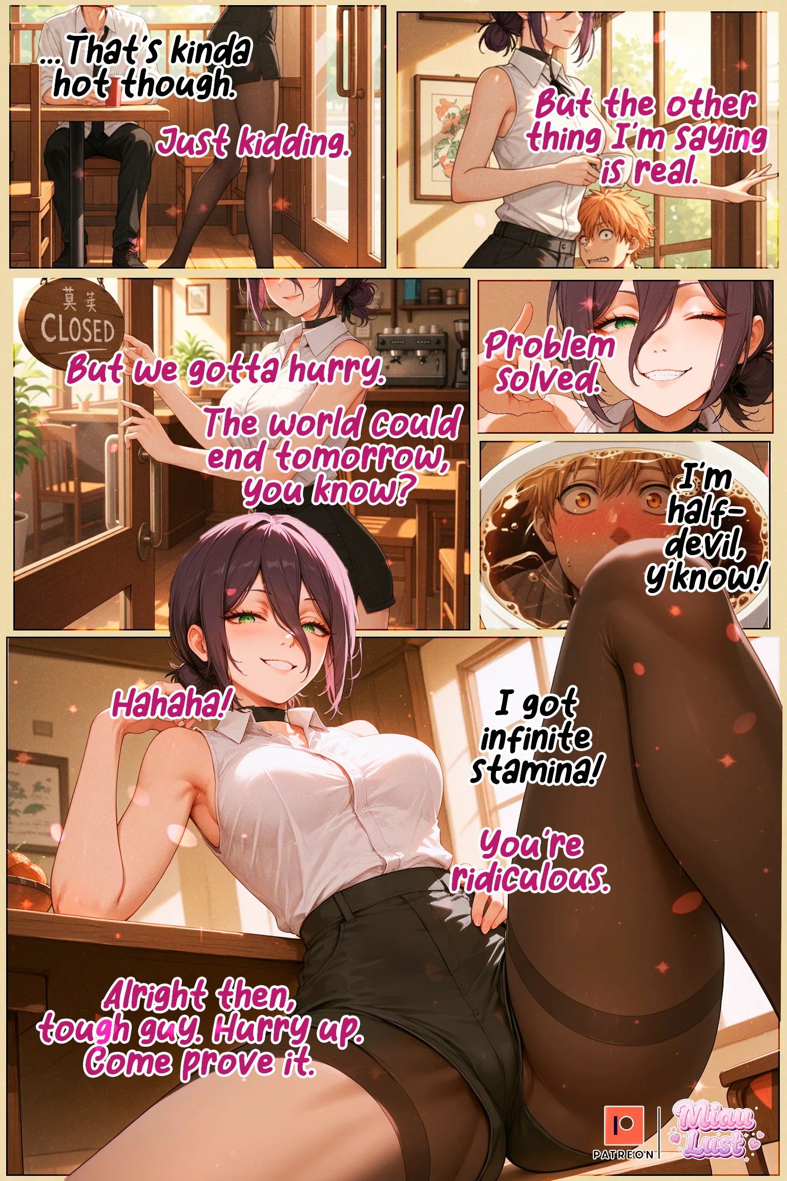 The Reze XXX Arc Chainsaw Man parody comic by Miaulust — The Reze XXX Arc, page 3