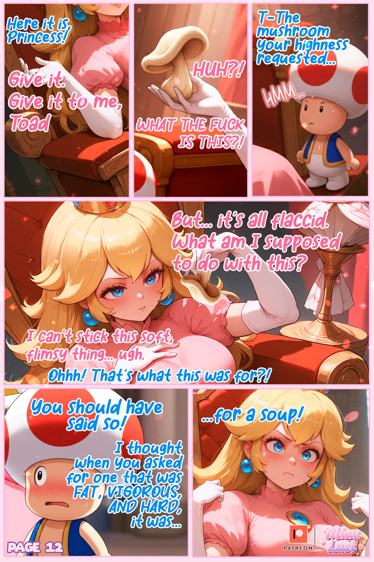 Peach Nintendo parody comic by Miaulust — Super Princess Peachy, page 14