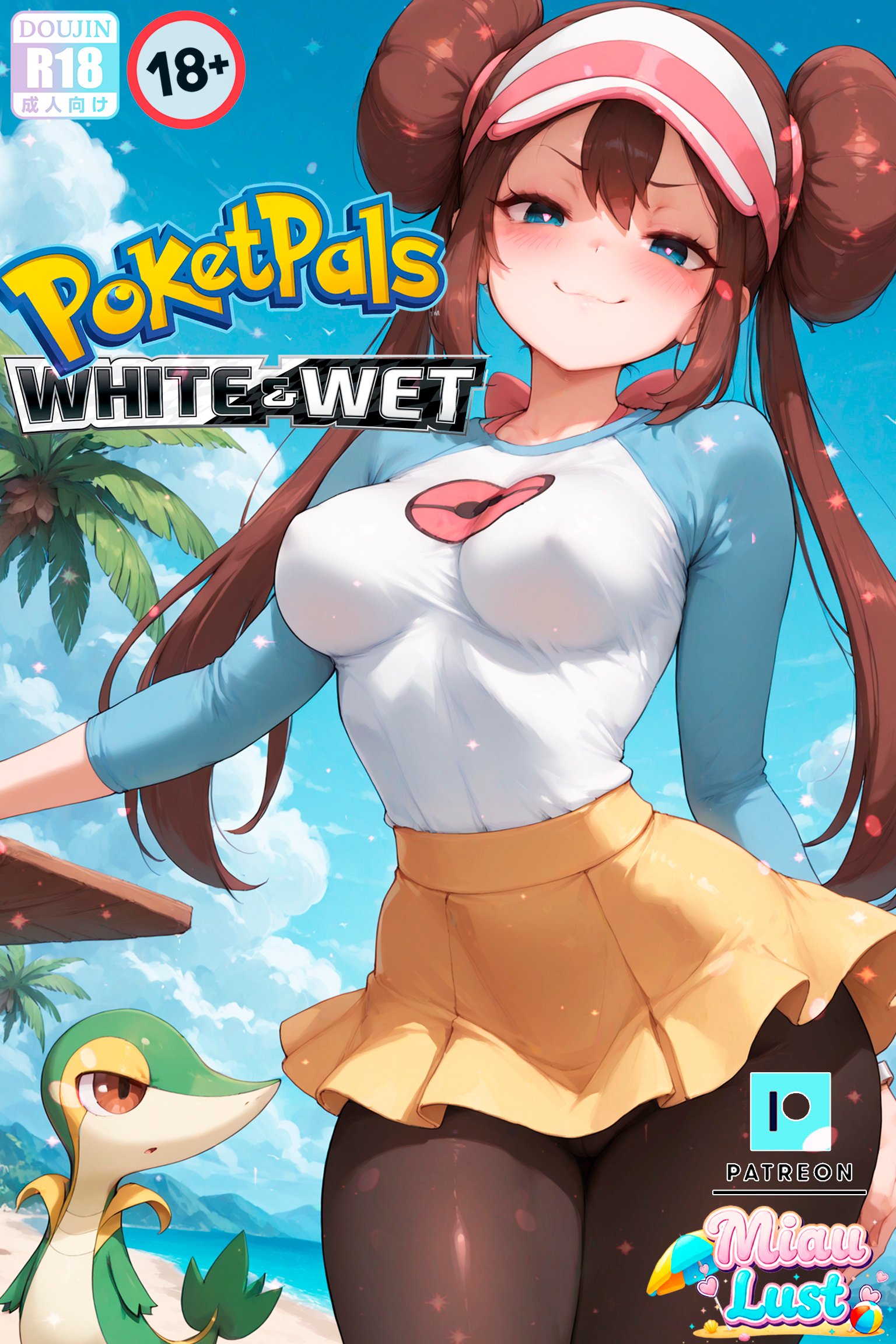 Rosa Pokemon parody comic by Miaulust — White & Wet! PoketPals, page 1