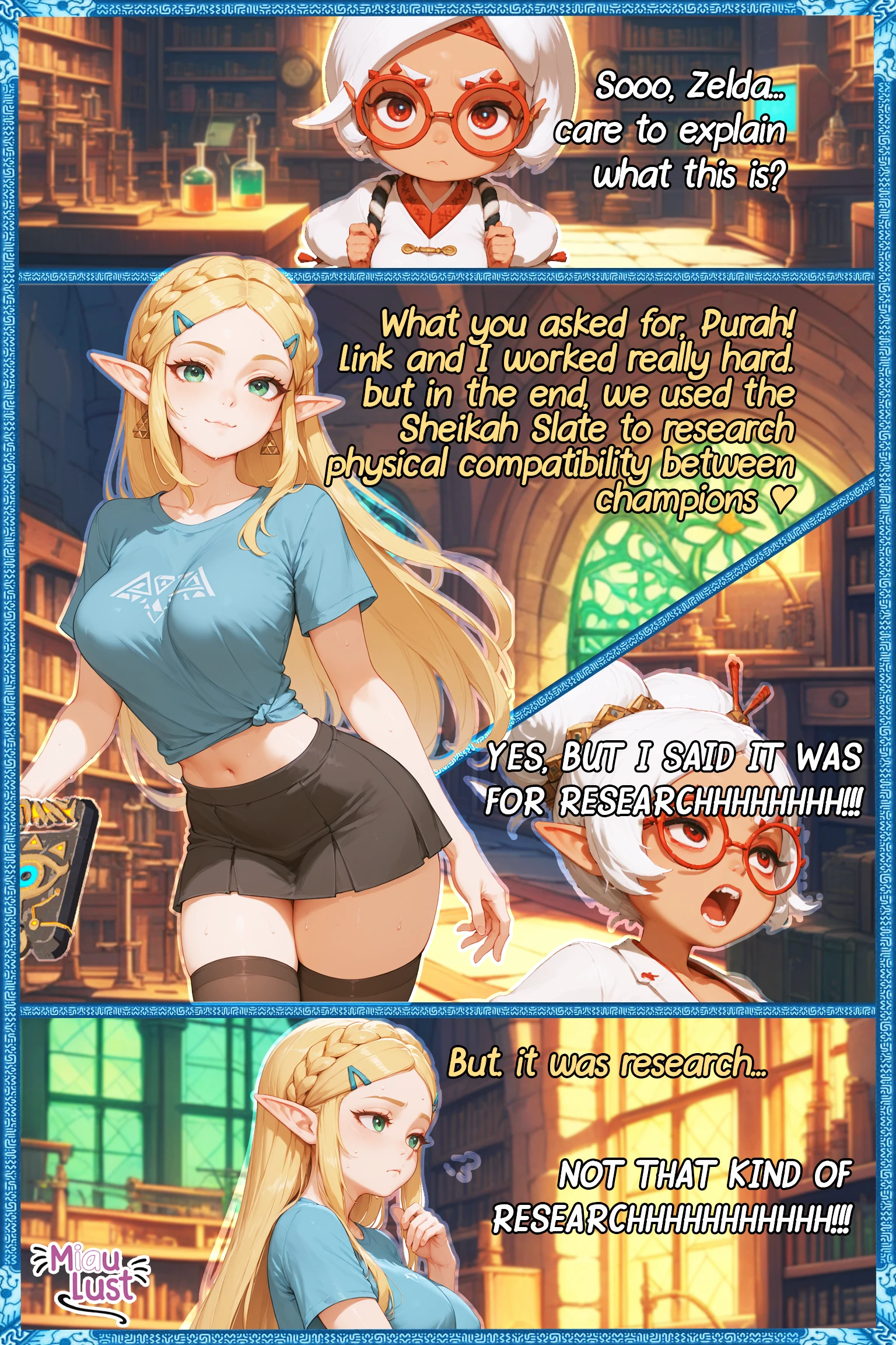 Zelda Zelda parody comic by Miaulust — Zelda – Breast of the Lust, page 2