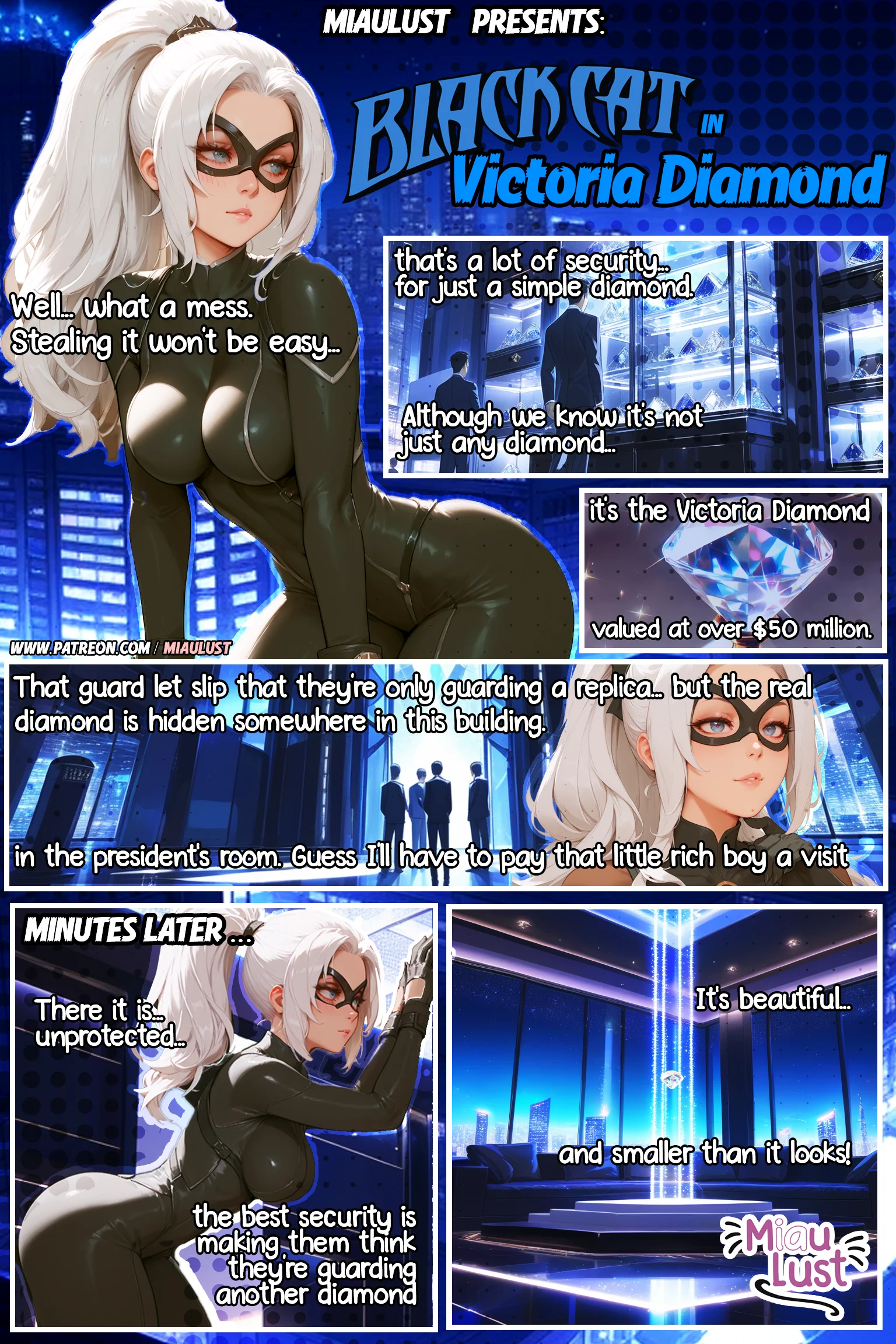 Black Cat – Victoria Diamond original comic by Miaulust — Black Cat – Victoria Diamond, page 2