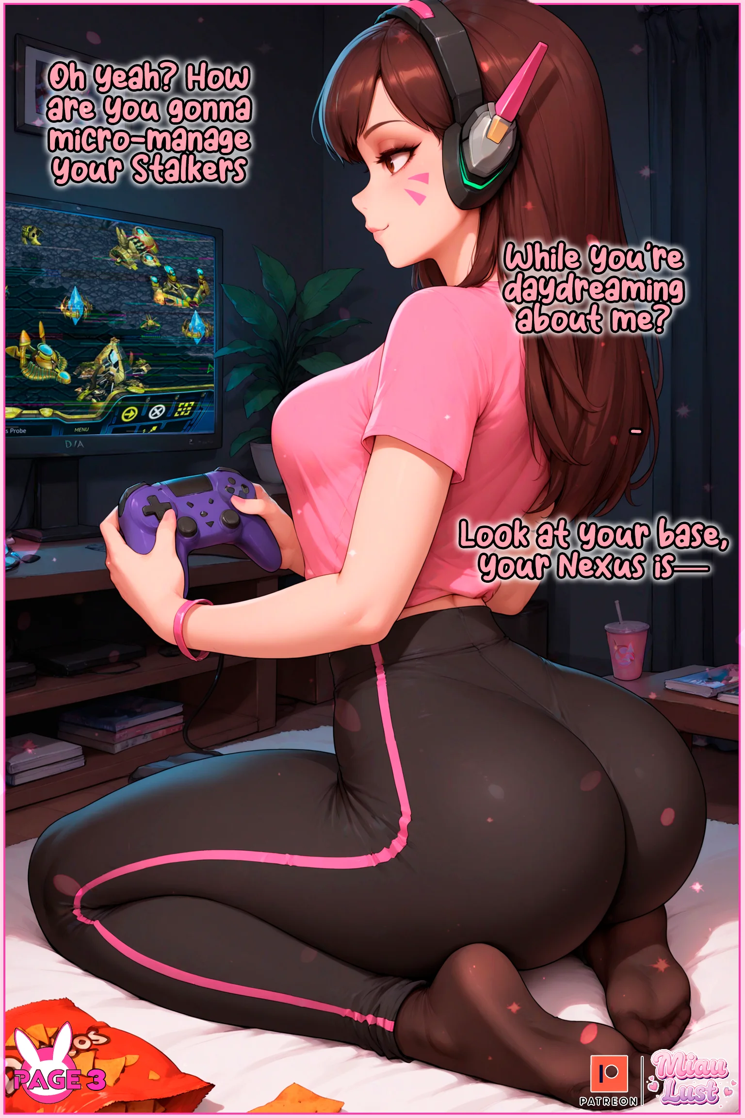 D.Va Overwatch parody comic by Miaulust — D.va Maid Service, page 5