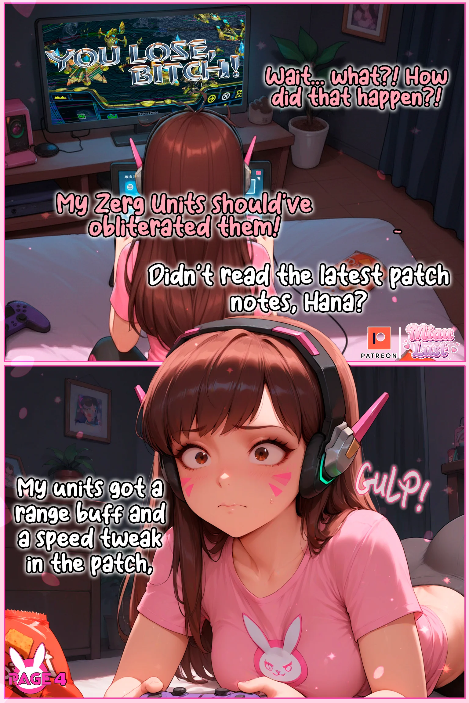 D.Va Overwatch parody comic by Miaulust — D.va Maid Service, page 6