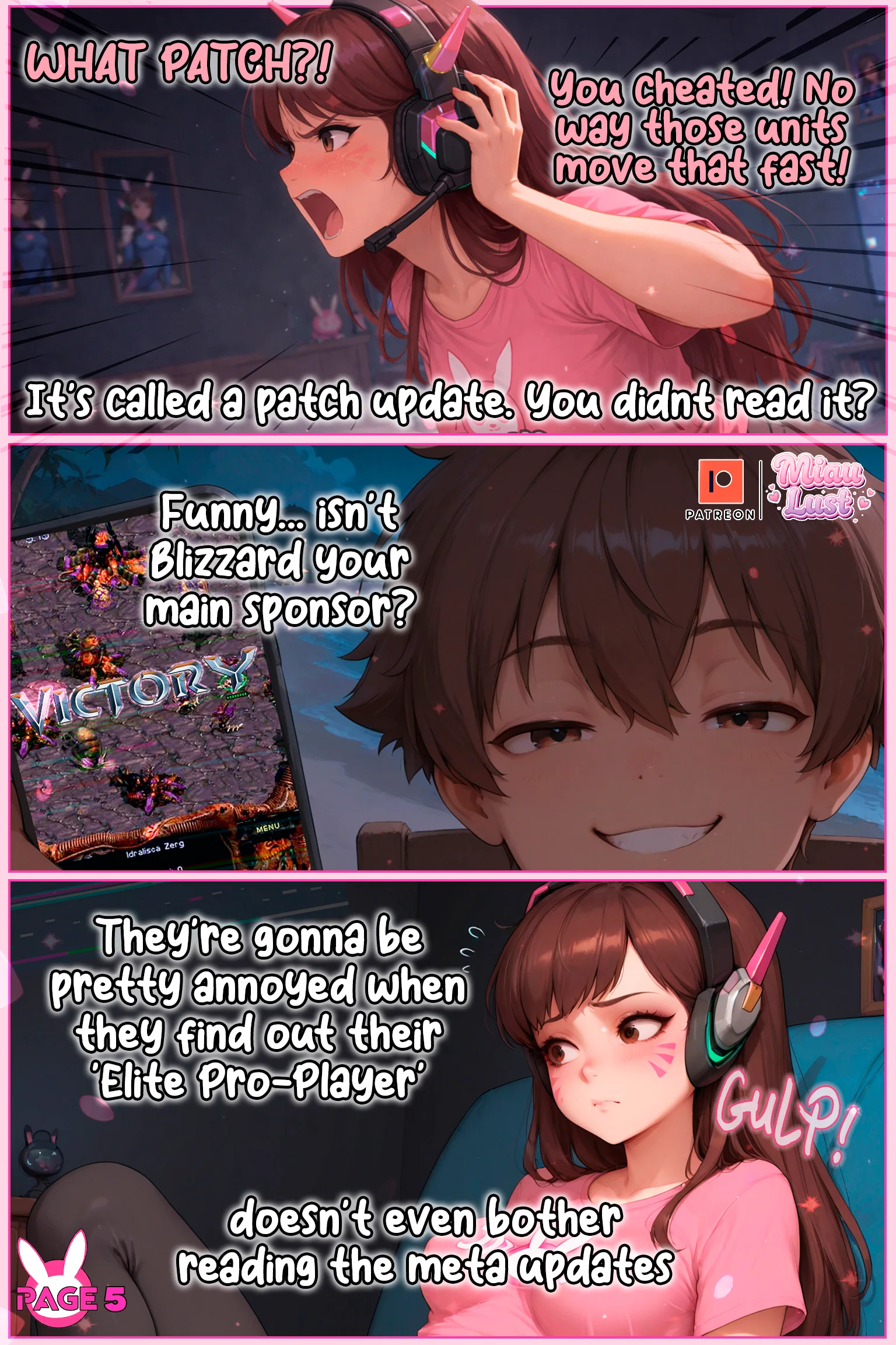 D.Va Overwatch parody comic by Miaulust — D.va Maid Service, page 7