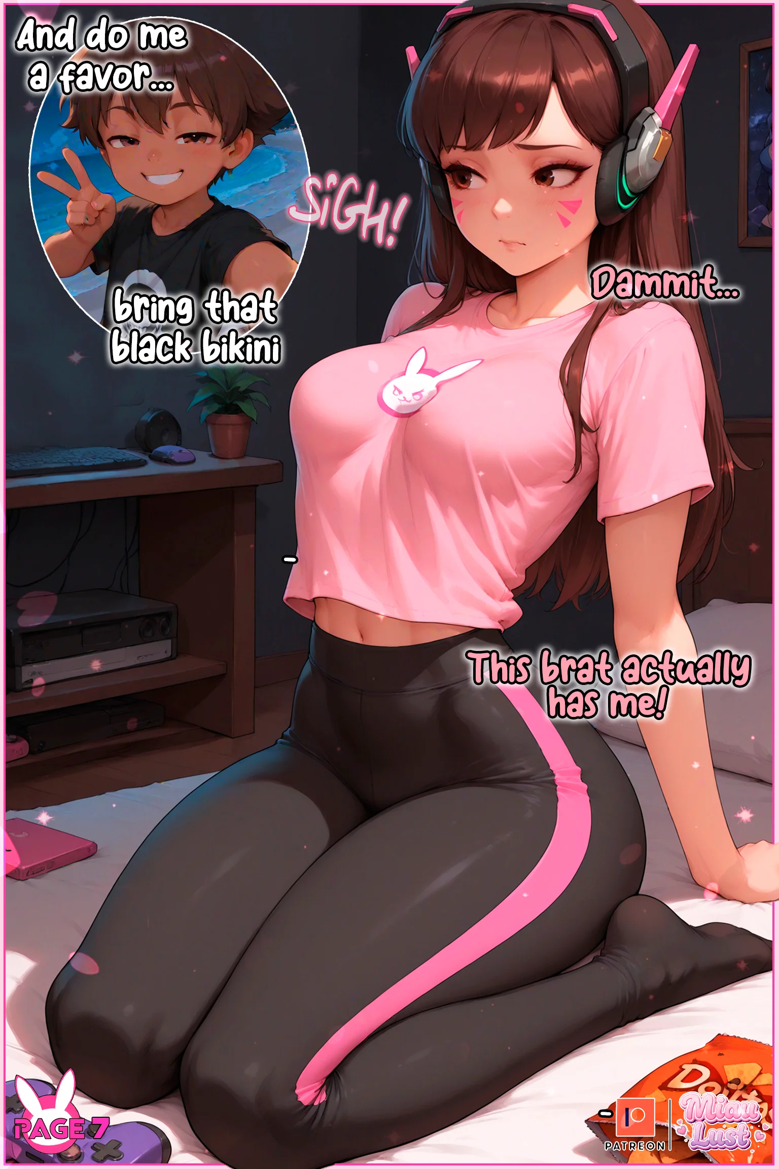 D.Va Overwatch parody comic by Miaulust — D.va Maid Service, page 9