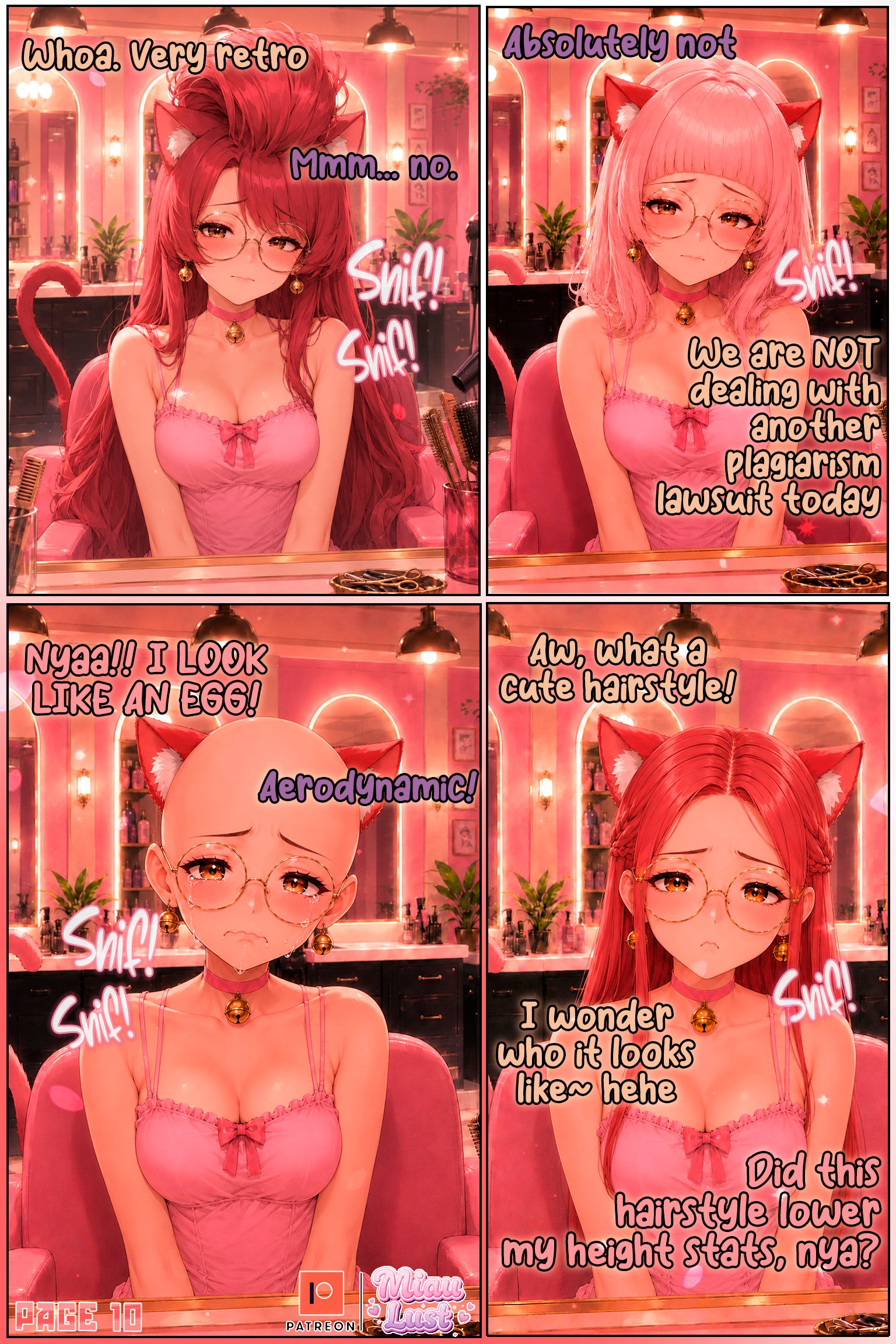 Miau and Luria original comic by Miaulust — Miau’s Copycat, page 17