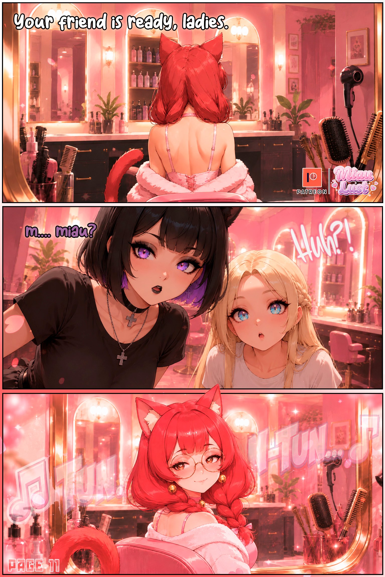 Miau and Luria original comic by Miaulust — Miau’s Copycat, page 18