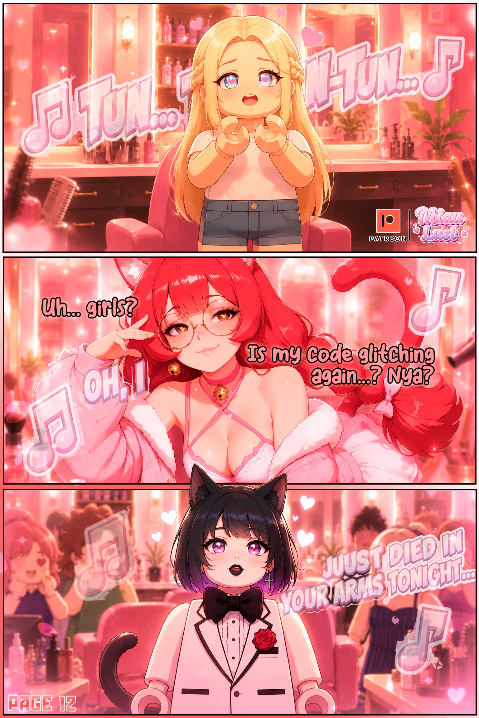 Miau and Luria original comic by Miaulust — Miau’s Copycat, page 19