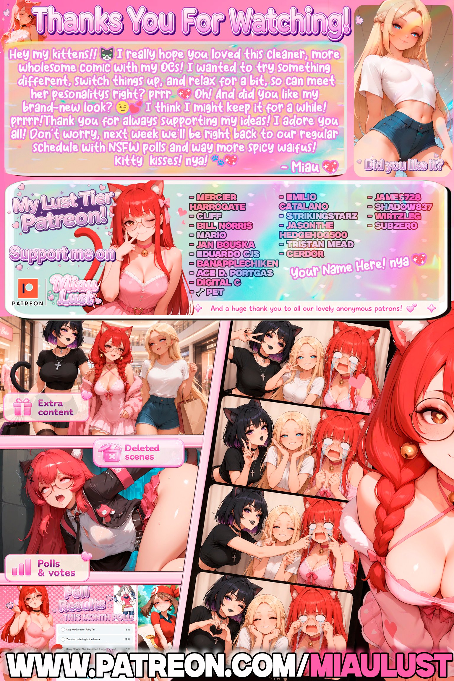 Miau and Luria original comic by Miaulust — Miau’s Copycat, page 24