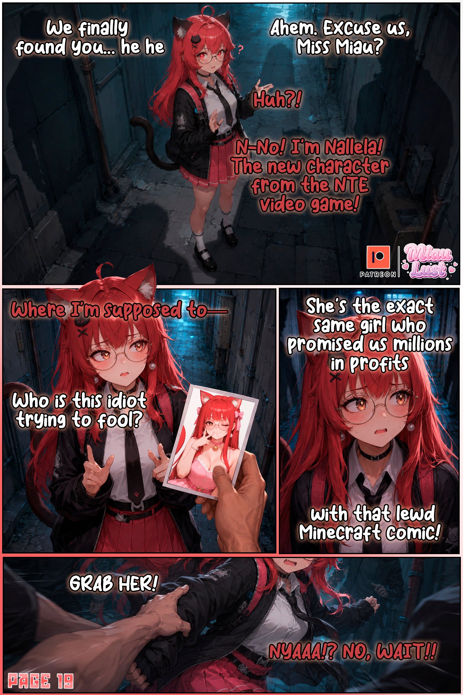 Miau and Luria original comic by Miaulust — Miau’s Copycat, page 27