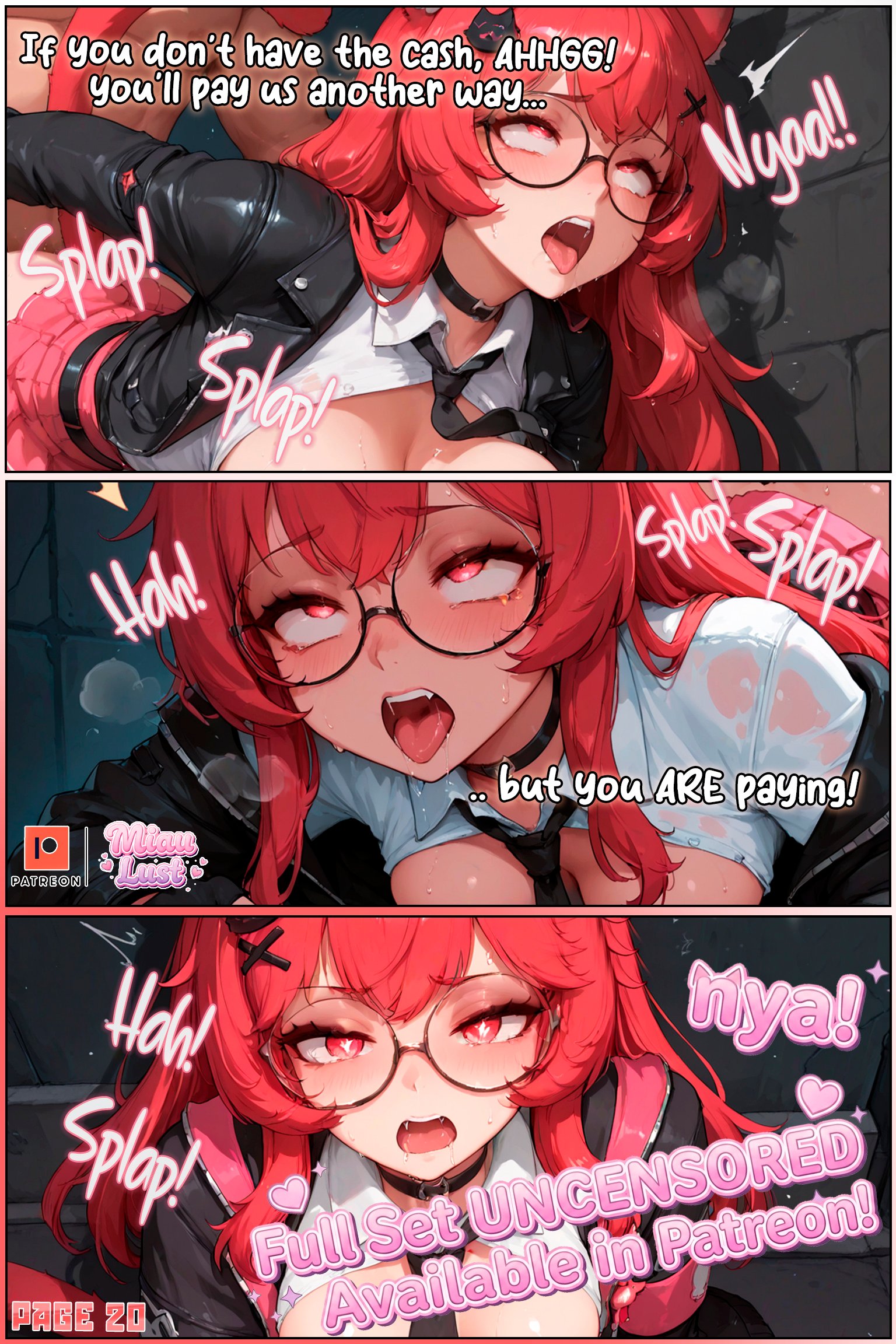 Miau and Luria original comic by Miaulust — Miau’s Copycat, page 28