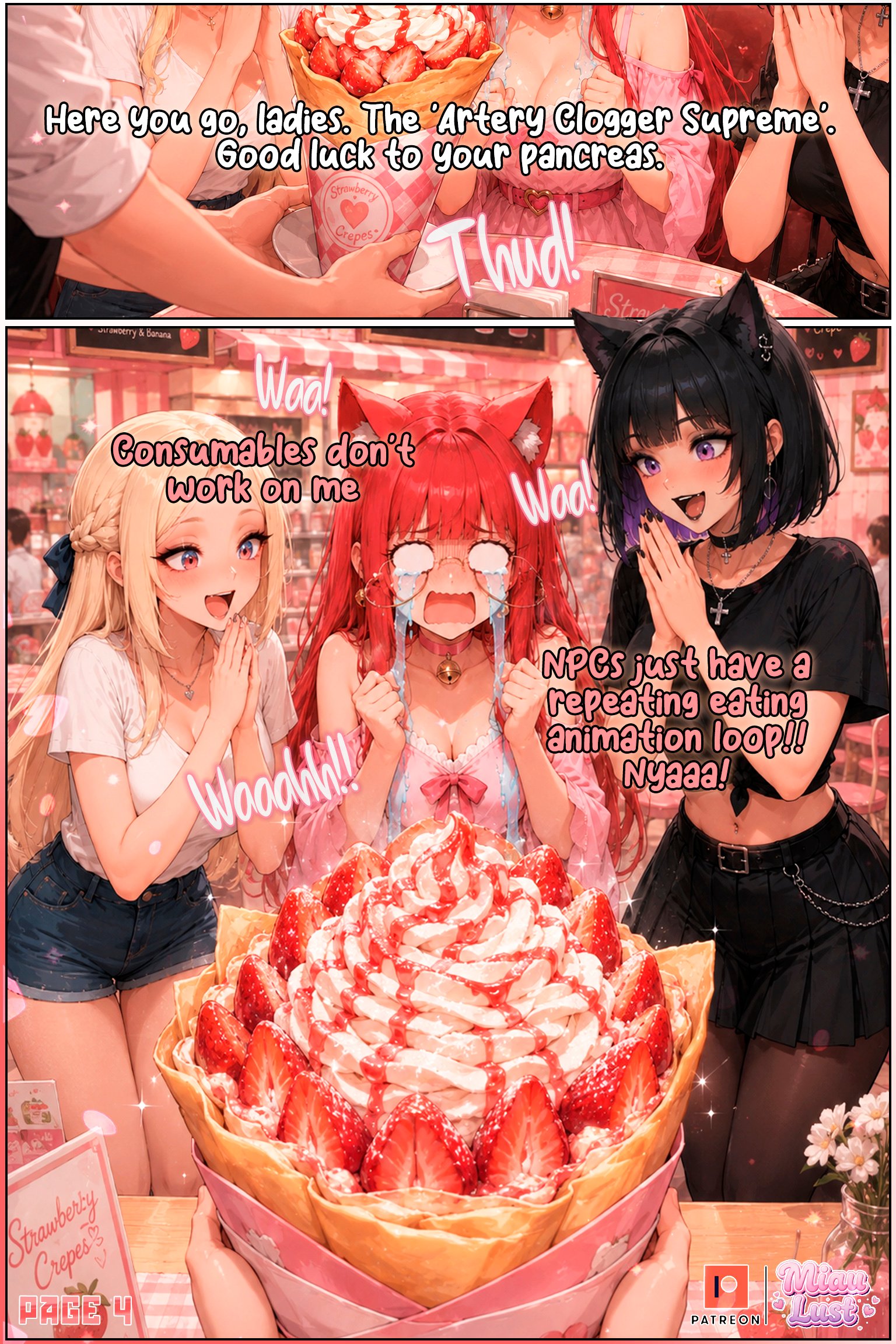 Miau and Luria original comic by Miaulust — Miau’s Copycat, page 11