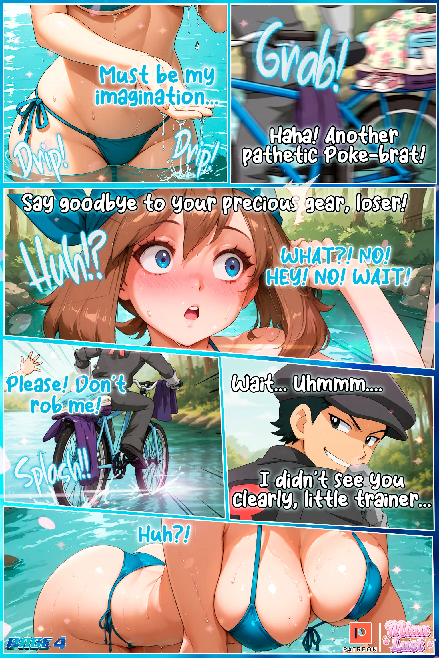 Wet Sapphire Pokemon parody comic by Miaulust — Wet Sapphire, page 6