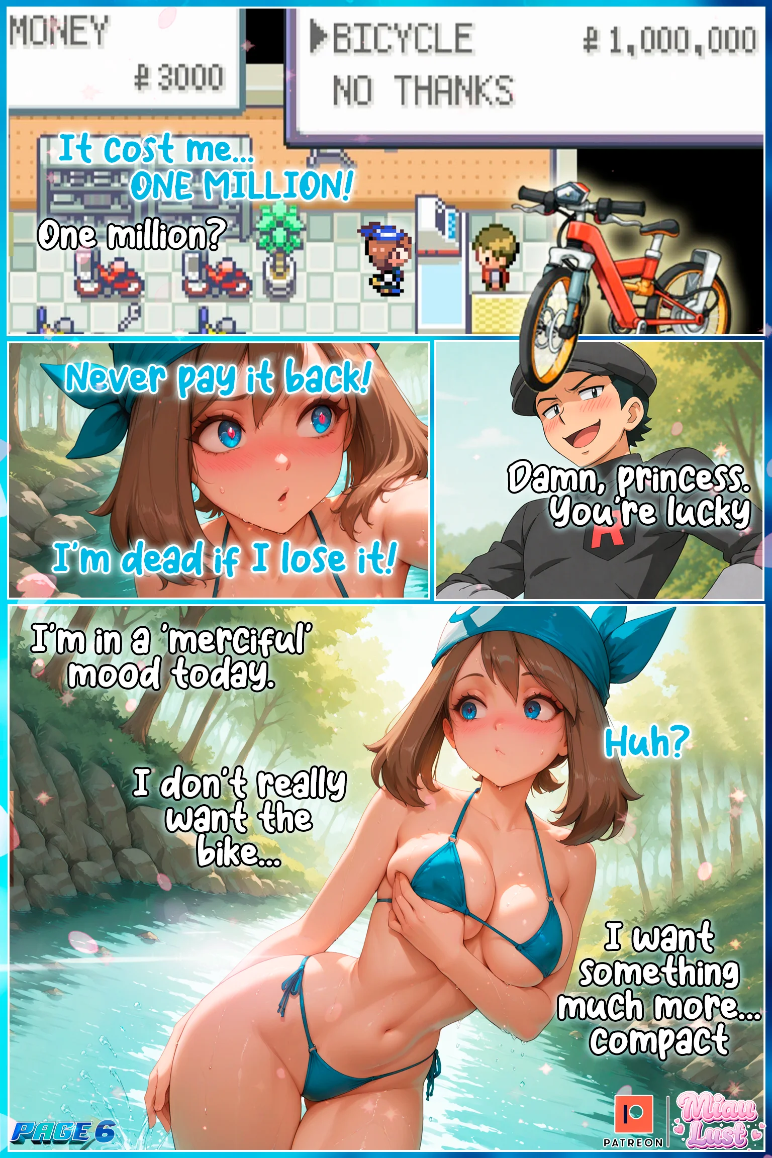 Wet Sapphire Pokemon parody comic by Miaulust — Wet Sapphire, page 8