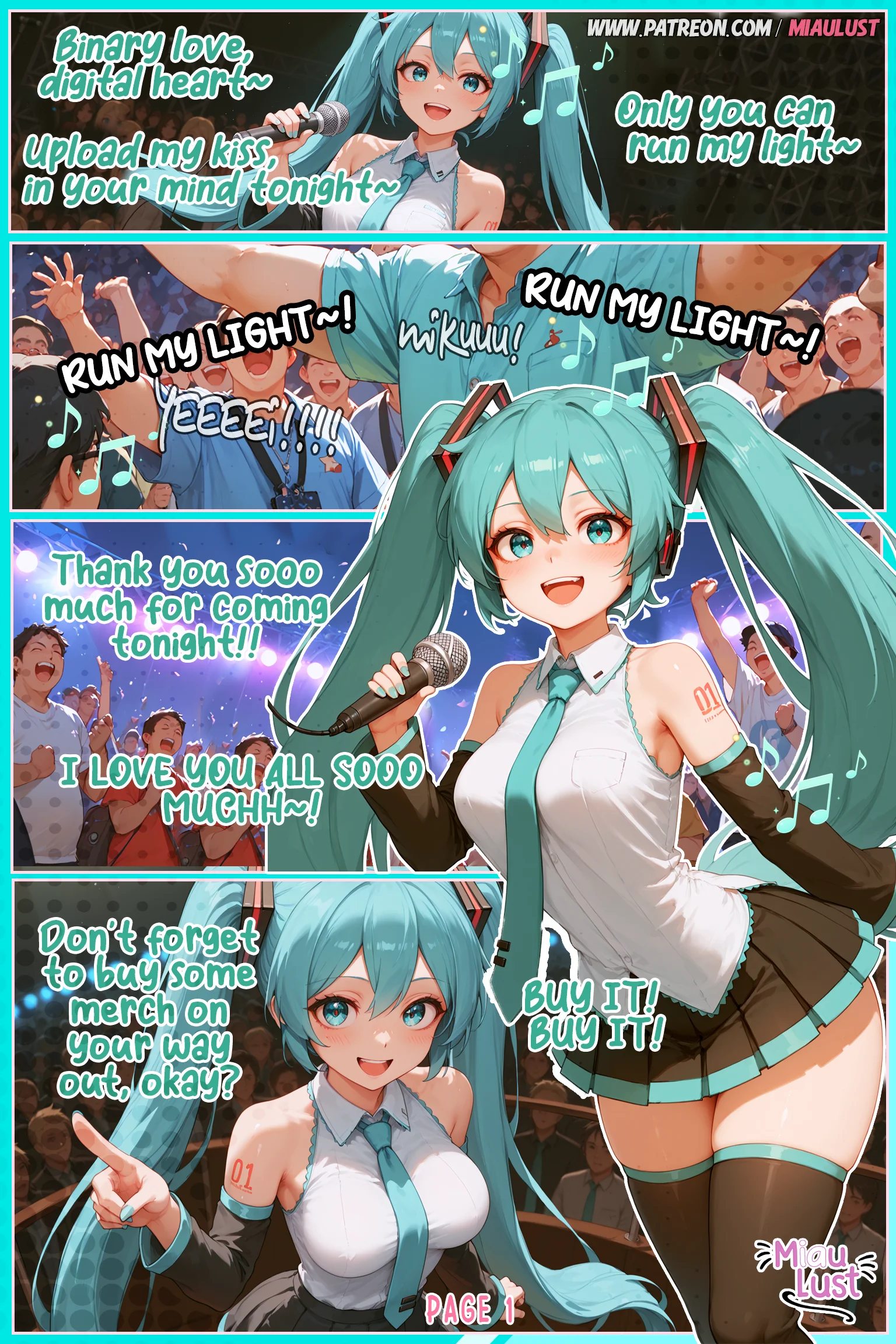 Hatsune Miku Vocaloid parody comic by Miaulust — VIP Only – Hatsune Miku, page 3