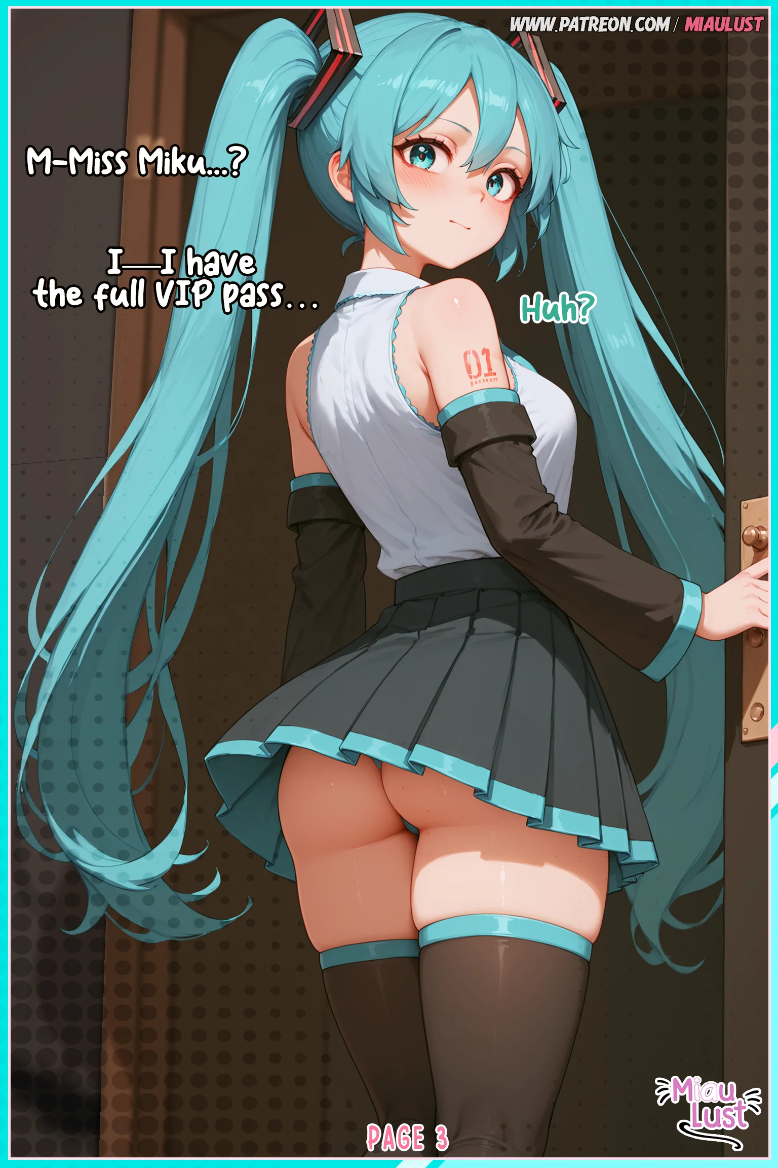 Hatsune Miku Vocaloid parody comic by Miaulust — VIP Only – Hatsune Miku, page 5
