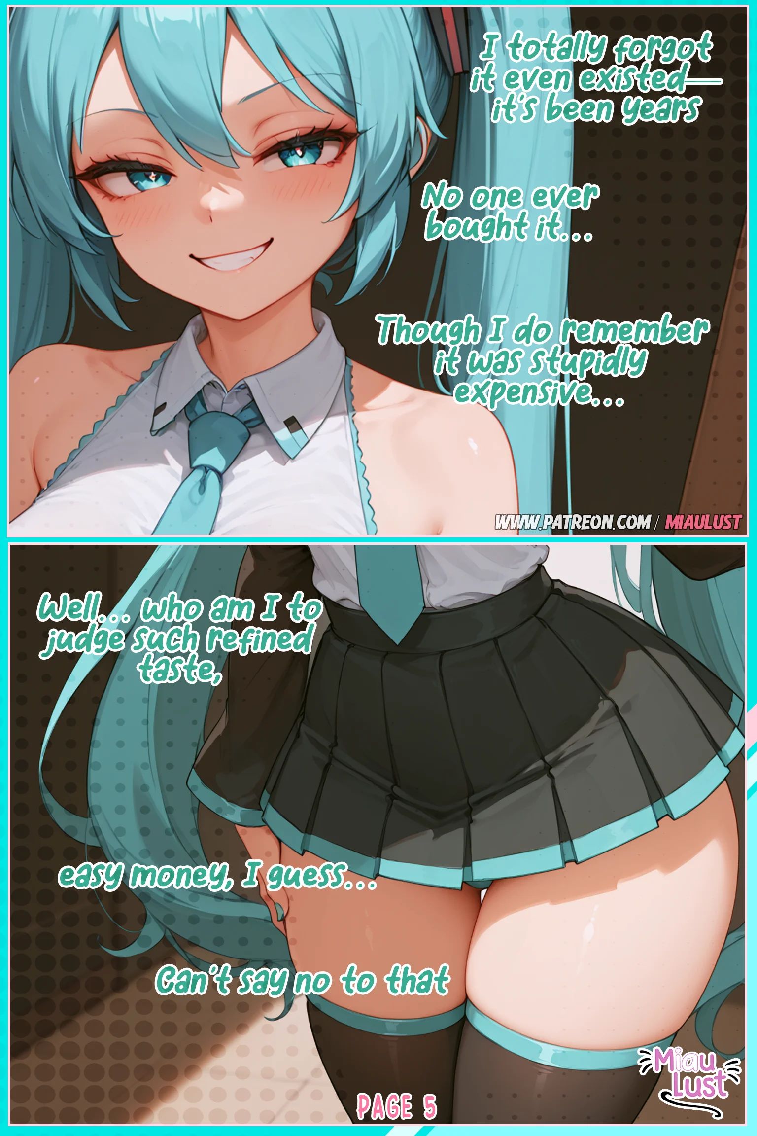Hatsune Miku Vocaloid parody comic by Miaulust — VIP Only – Hatsune Miku, page 7