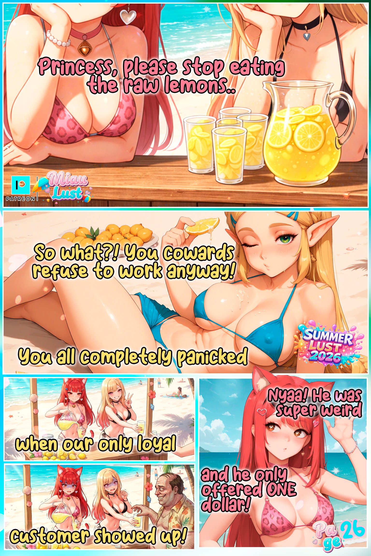 Summer Lust 2026 original comic by Miaulust — Summer Lust 2026, page 34