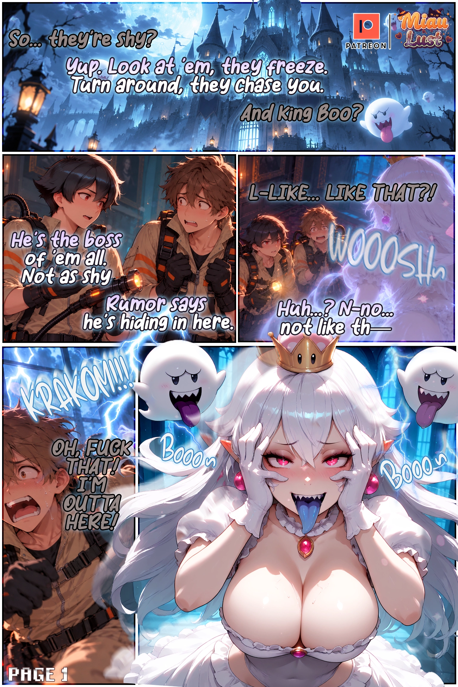 Oops! I Banged a Boosette original comic by Miaulust — Oops! I Banged a Boosette, page 4